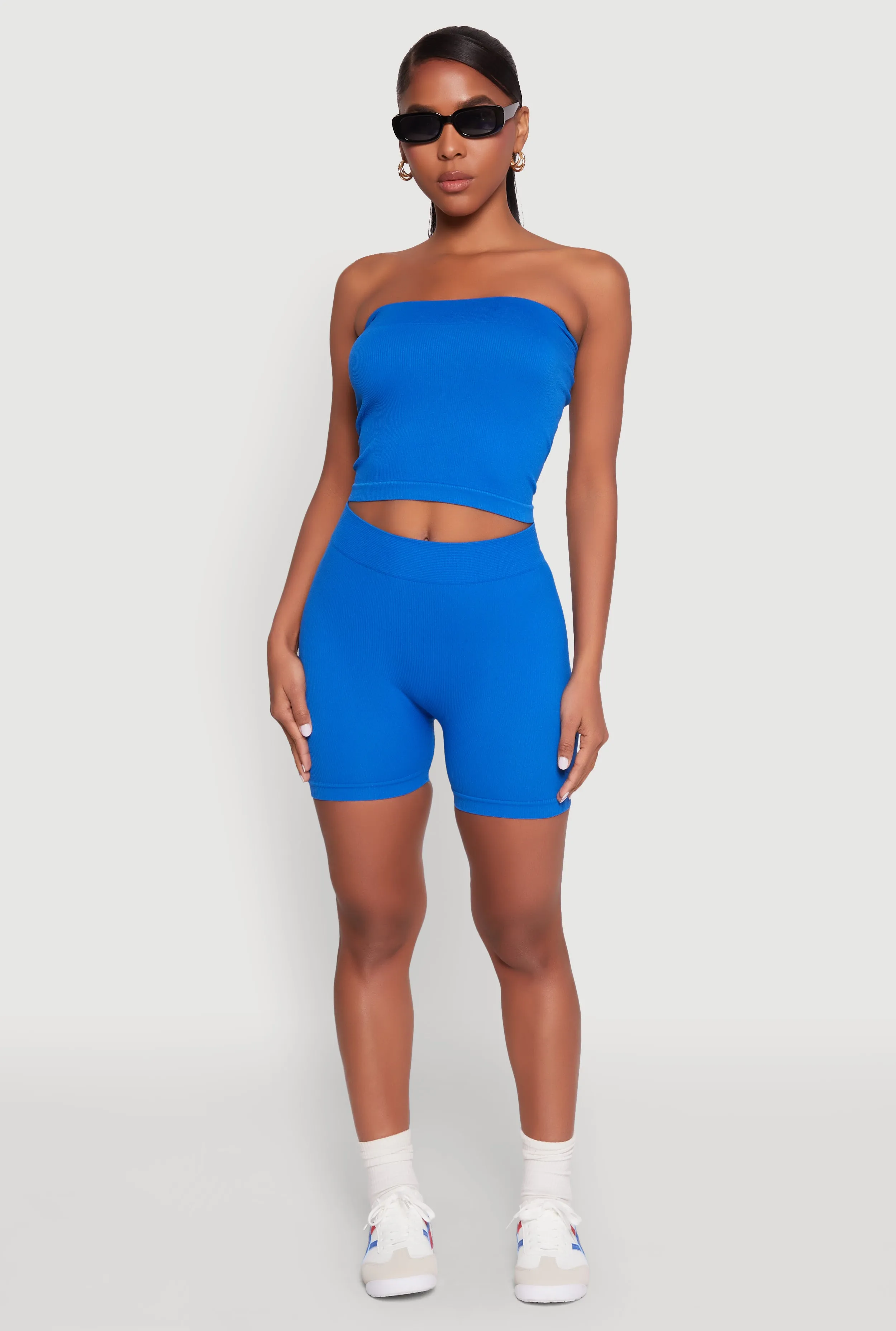 Compression Rib Seamless Tube Top and Shorts sold by Rainbow