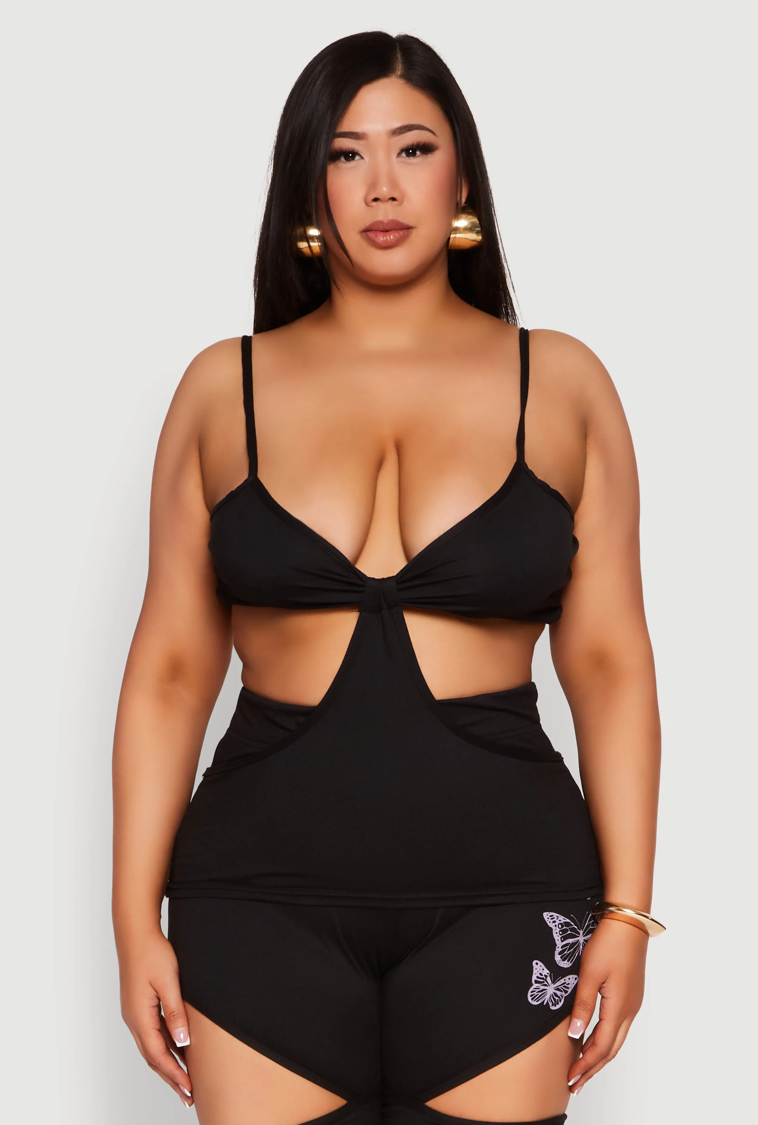 Plus Size Cut Out Cami sold by Rainbow