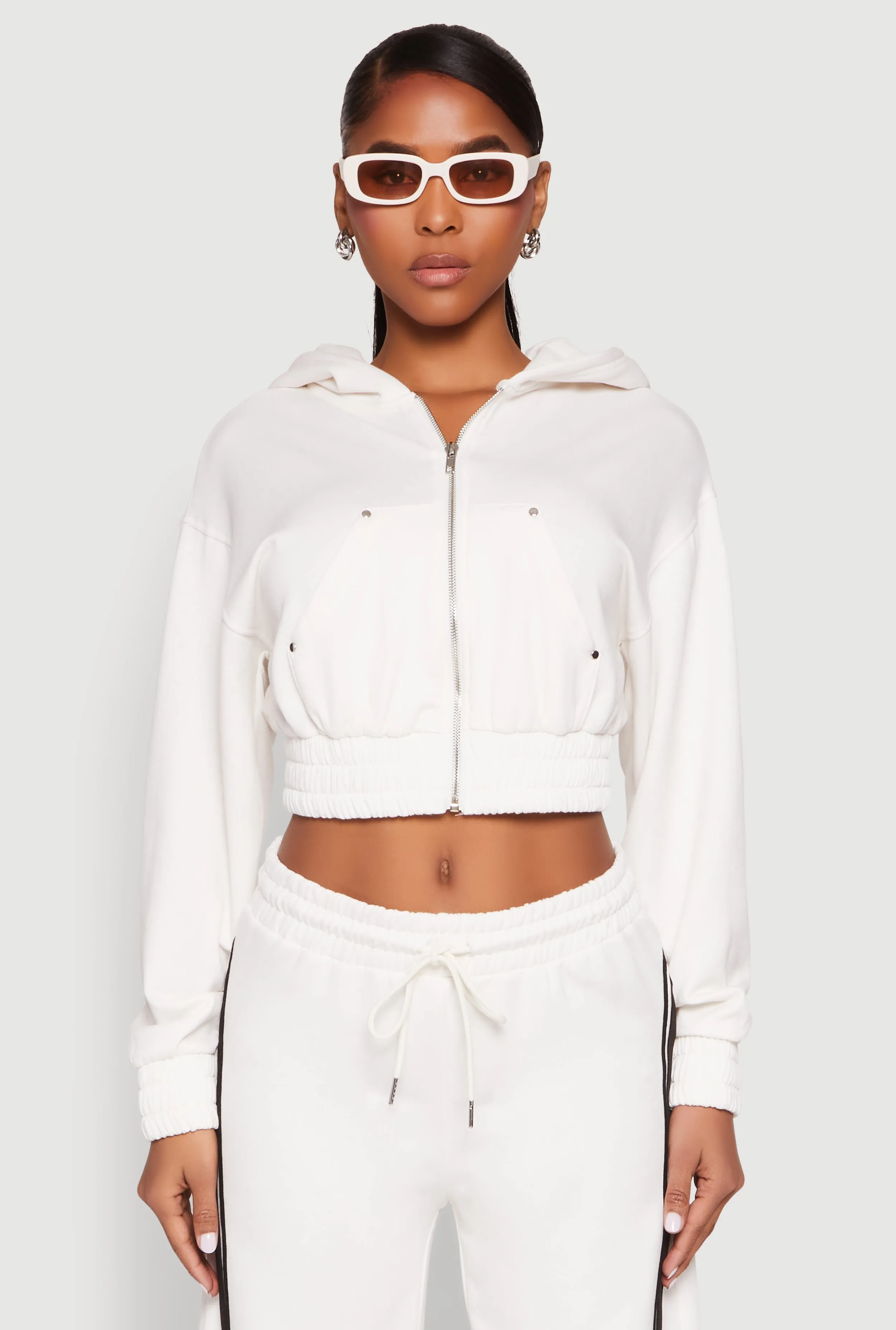 Iris Zip Front Hoodie sold by Rainbow