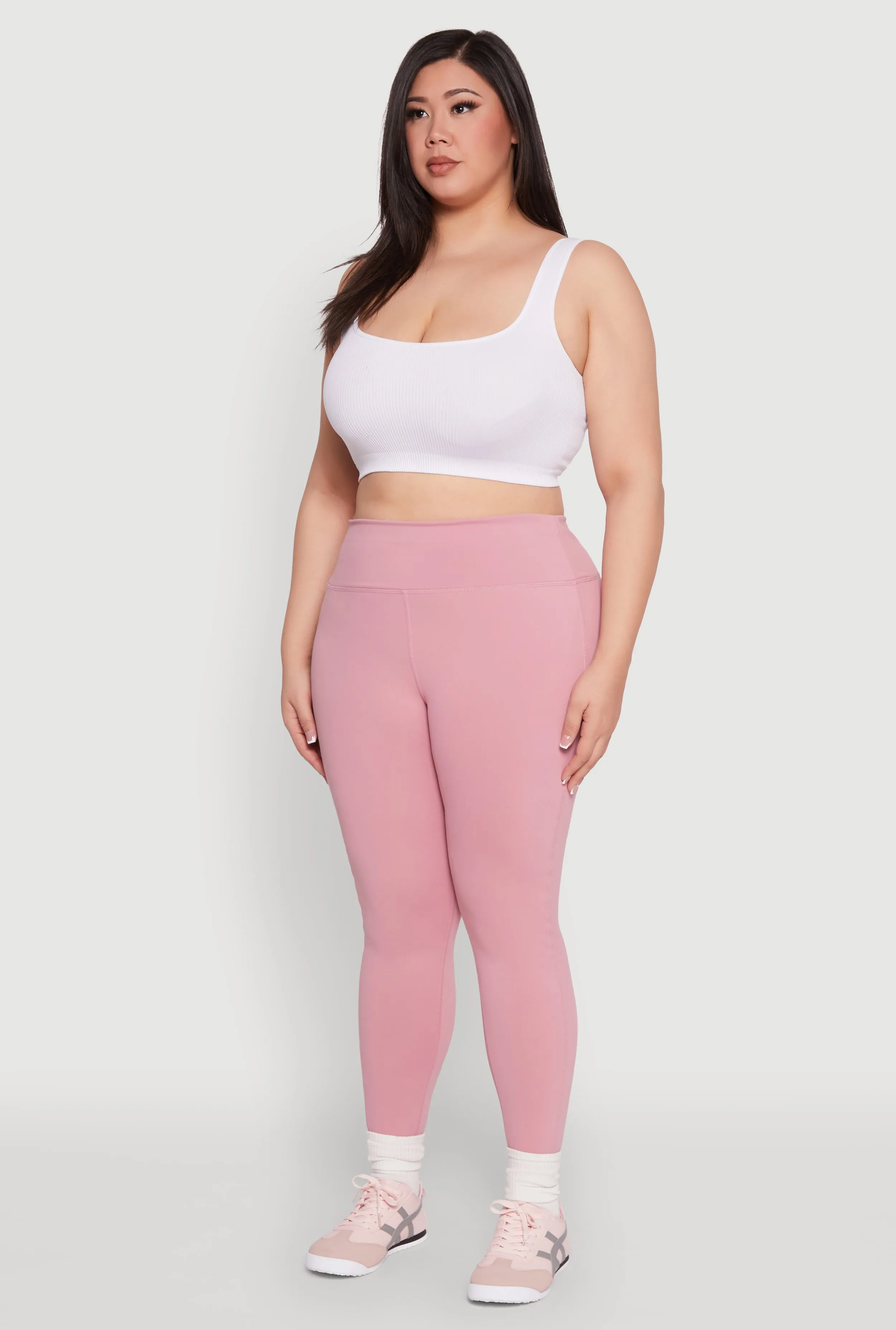 Plus Size High Waisted Cell Phone Pocket Leggings sold by Rainbow product image thumbnail 3