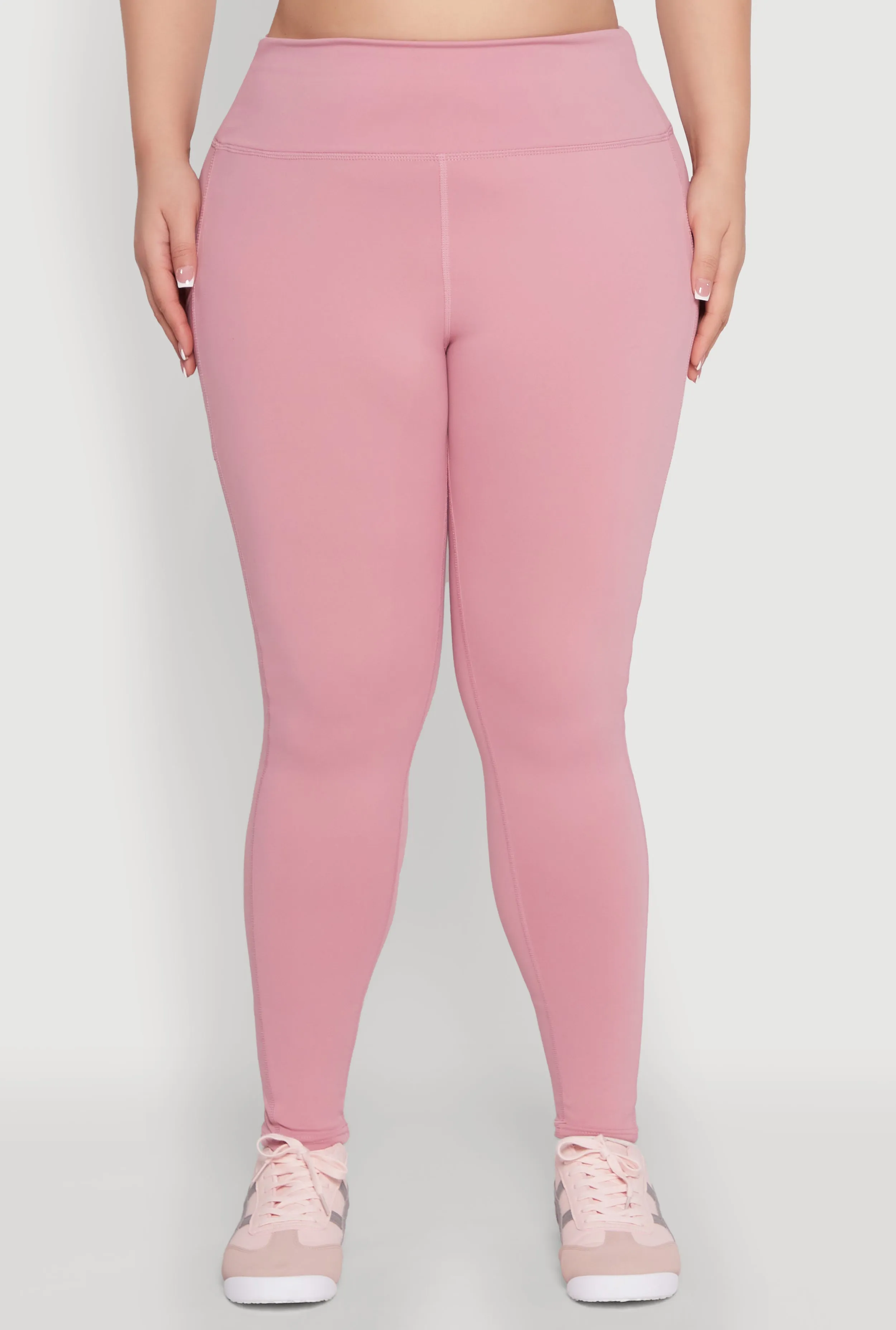 Plus Size High Waisted Cell Phone Pocket Leggings sold by Rainbow product image thumbnail 5