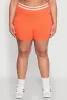 Plus Size Daisy 10 Graphic Varsity Stripe Shorts sold by Rainbow