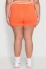 Plus Size Daisy 10 Graphic Varsity Stripe Shorts sold by Rainbow