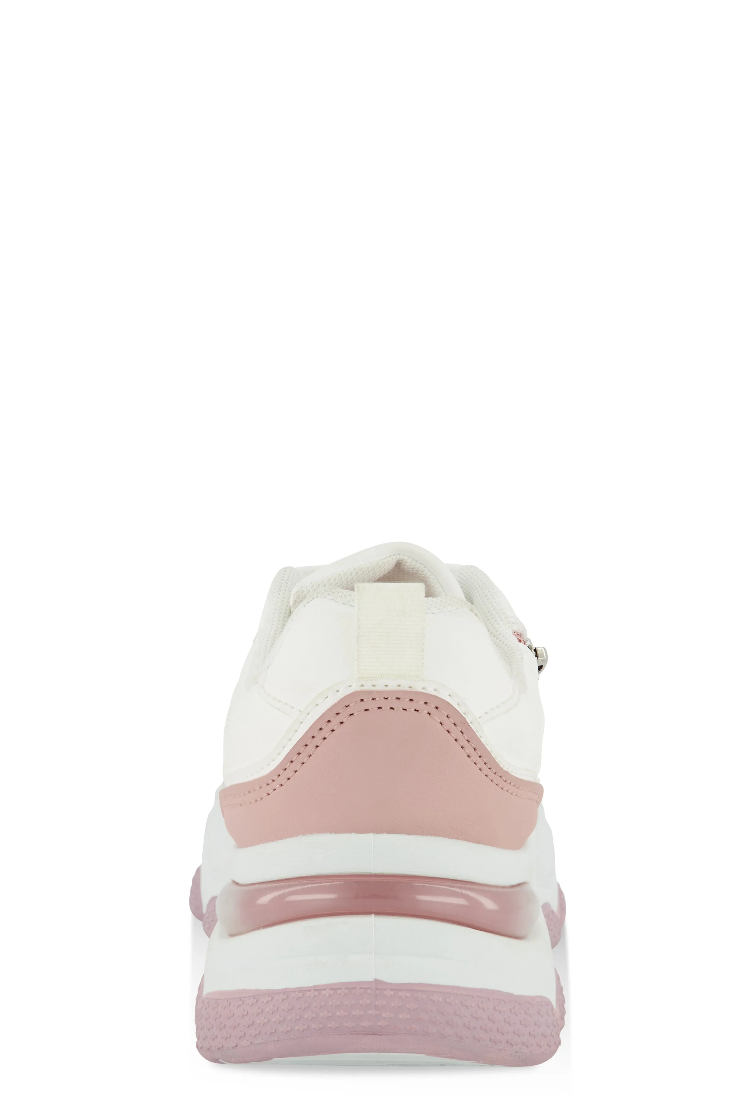 Zipper Detail Chunky Sole Lace Up Sneakers sold by Rainbow product image thumbnail 3