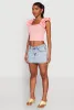 Iris Ruffle Trim Scoop Neck Crop Top sold by Rainbow
