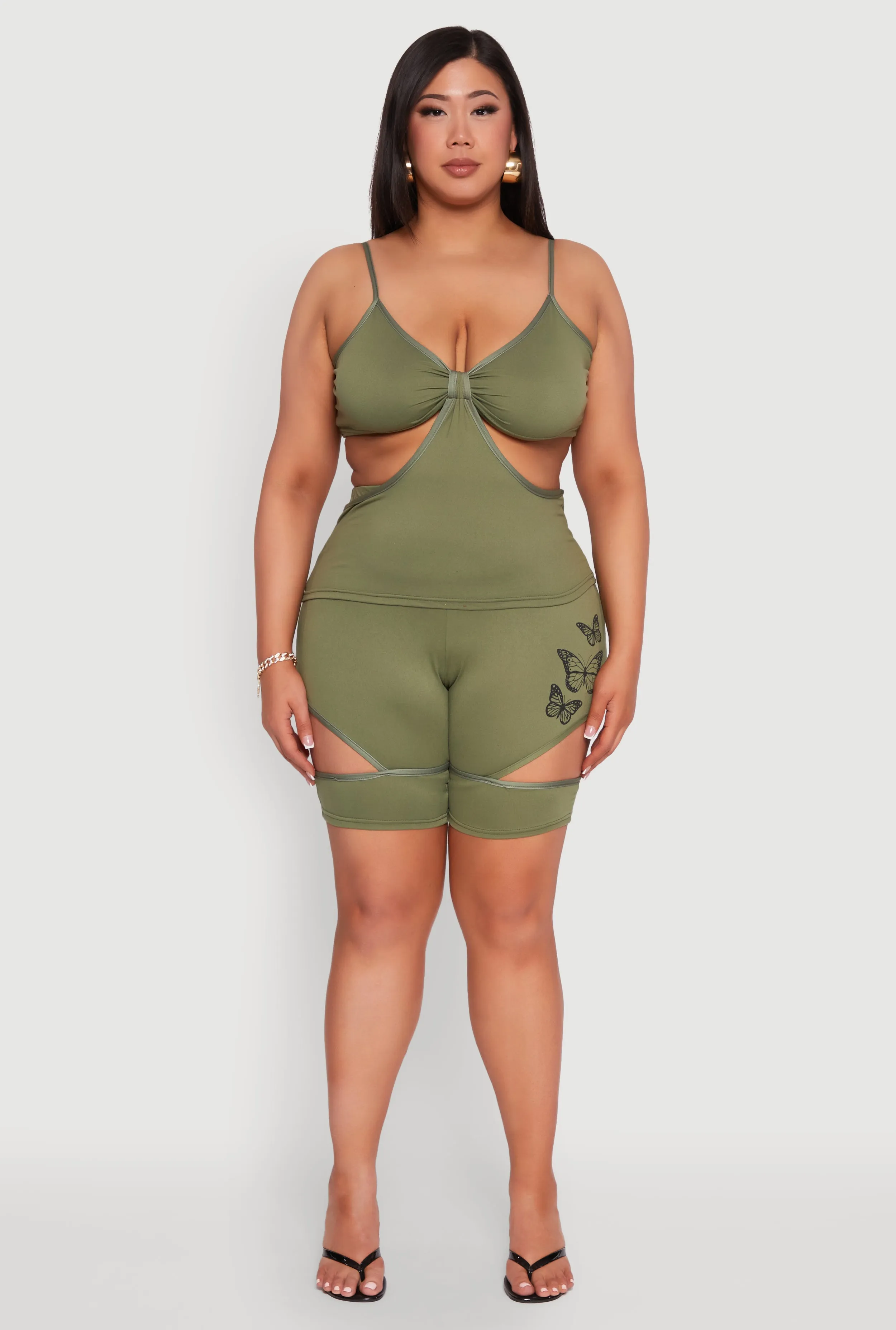 Plus Size Cut Out Cami sold by Rainbow product image thumbnail 3