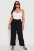 Plus Size Smocked High Waisted Pants sold by Rainbow
