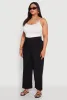 Plus Size Smocked High Waisted Pants sold by Rainbow
