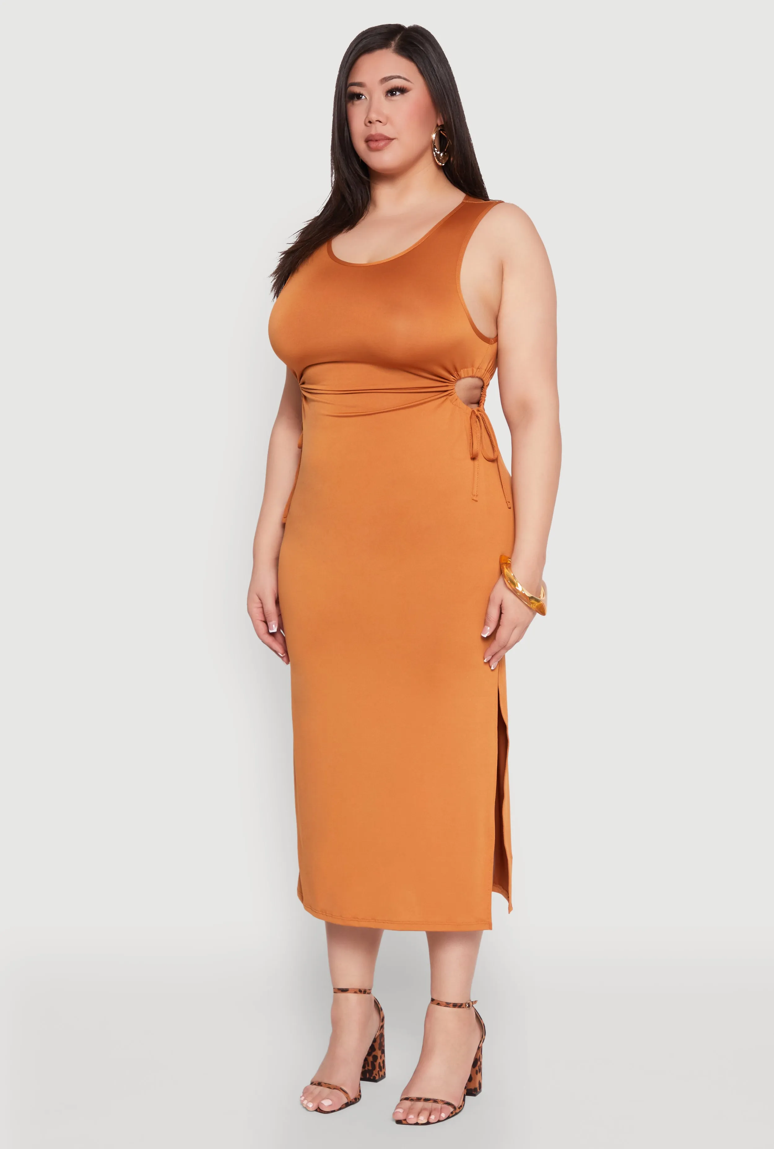Plus Size Side Cut Out Maxi Dress sold by Rainbow product image thumbnail 3