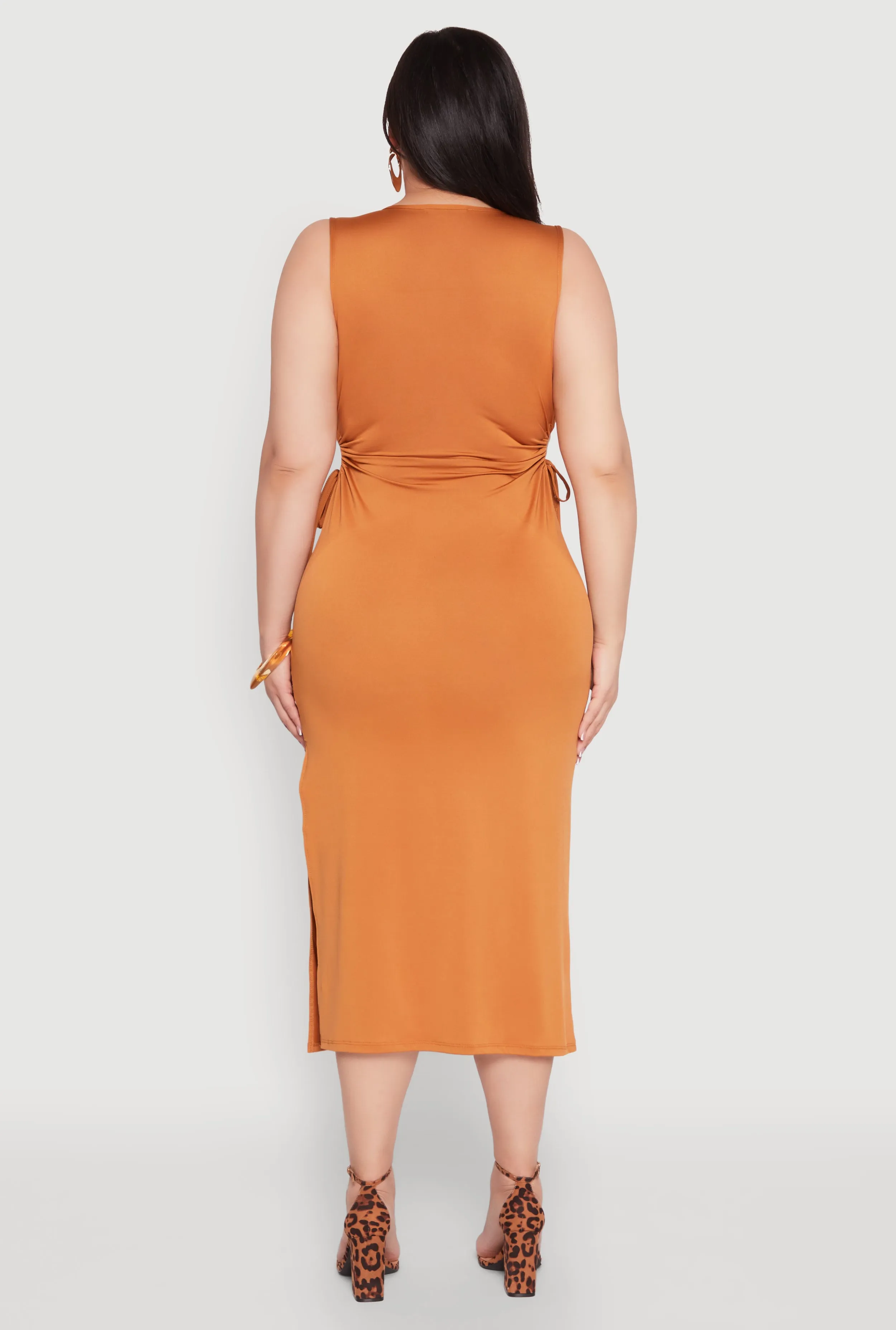 Plus Size Side Cut Out Maxi Dress sold by Rainbow product image thumbnail 5