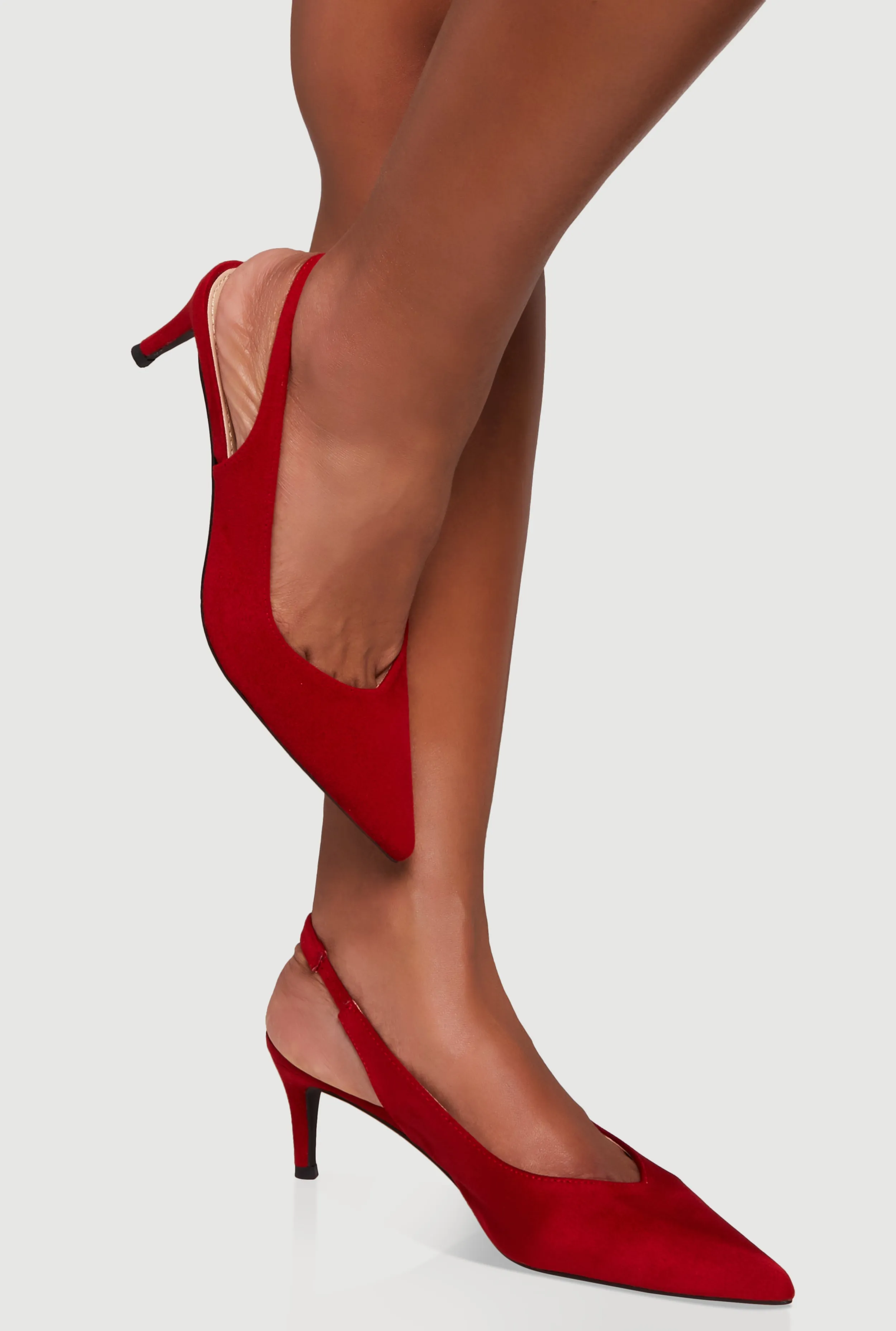 Slingback Pointed Toe Mid Heels sold by Rainbow