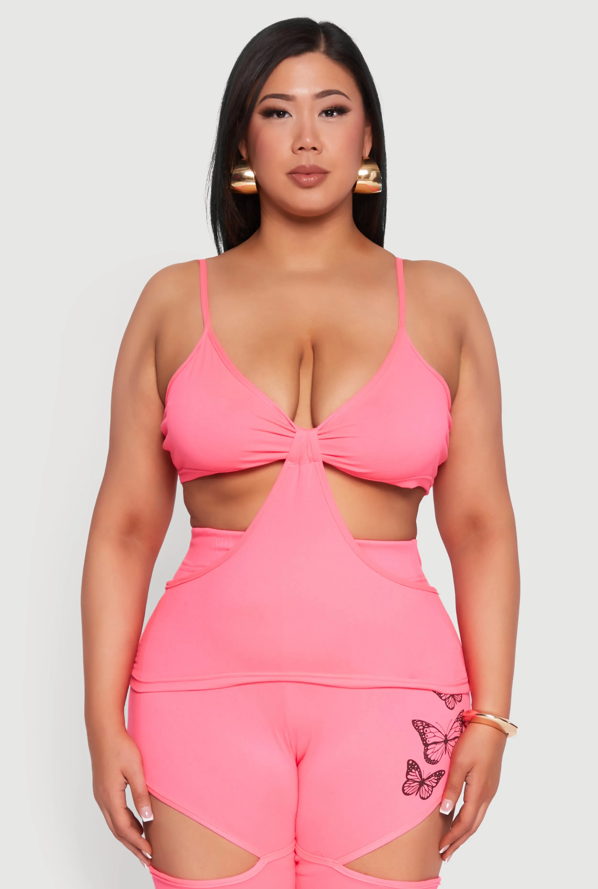 Plus Size Cut Out Cami sold by Rainbow