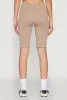 Seamless Ribbed Button Detail Biker Shorts sold by Rainbow