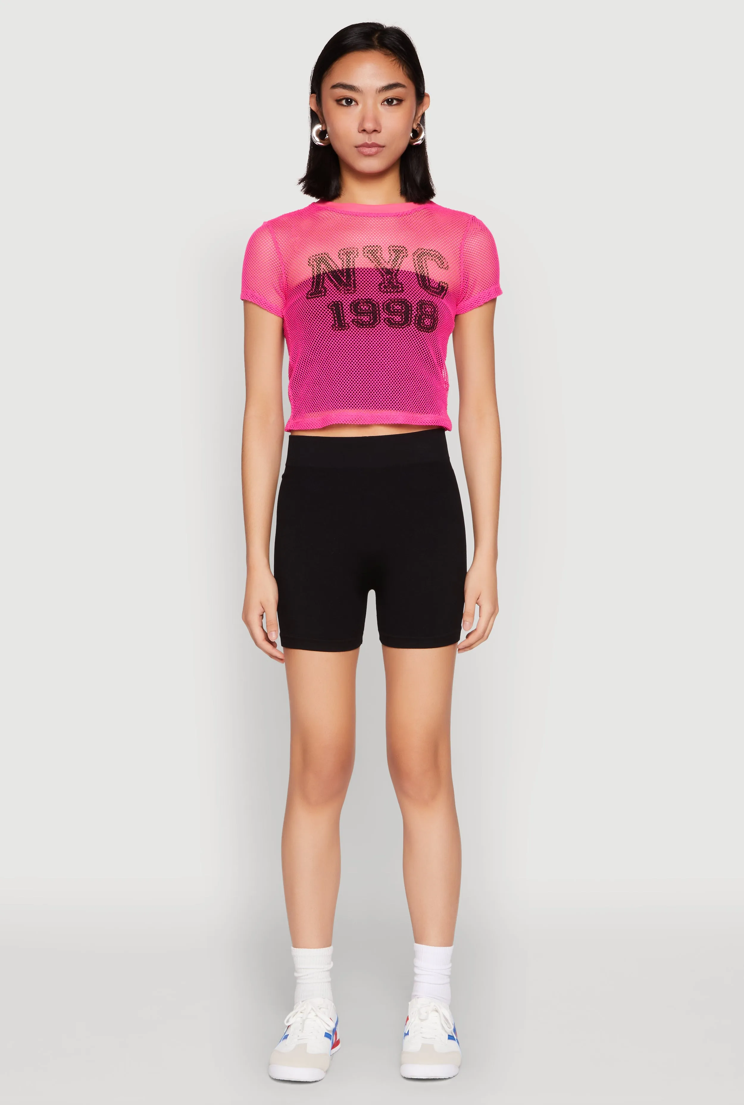 NYC 1998 Fishnet Crop Top sold by Rainbow product image thumbnail 3