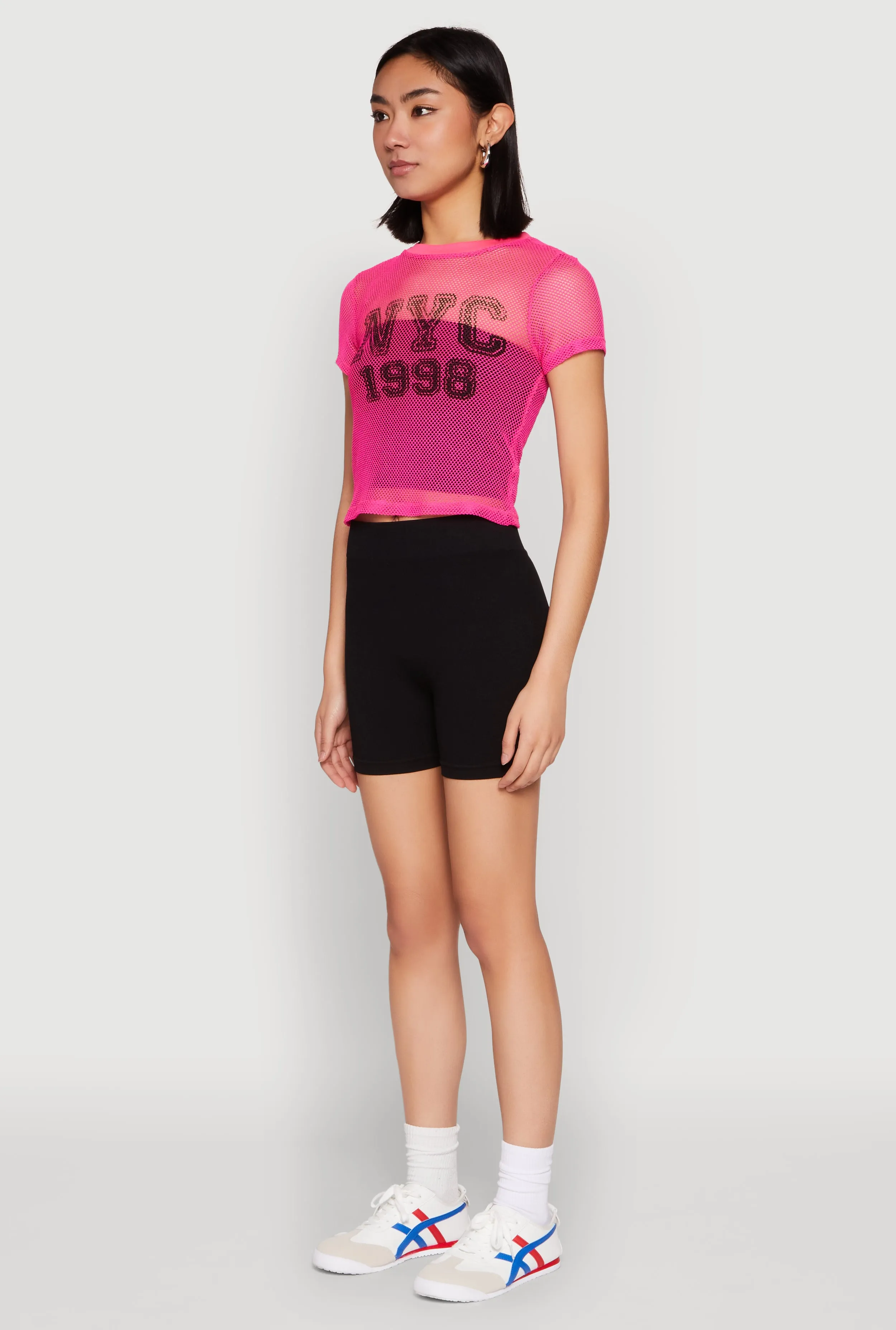 NYC 1998 Fishnet Crop Top sold by Rainbow product image thumbnail 5