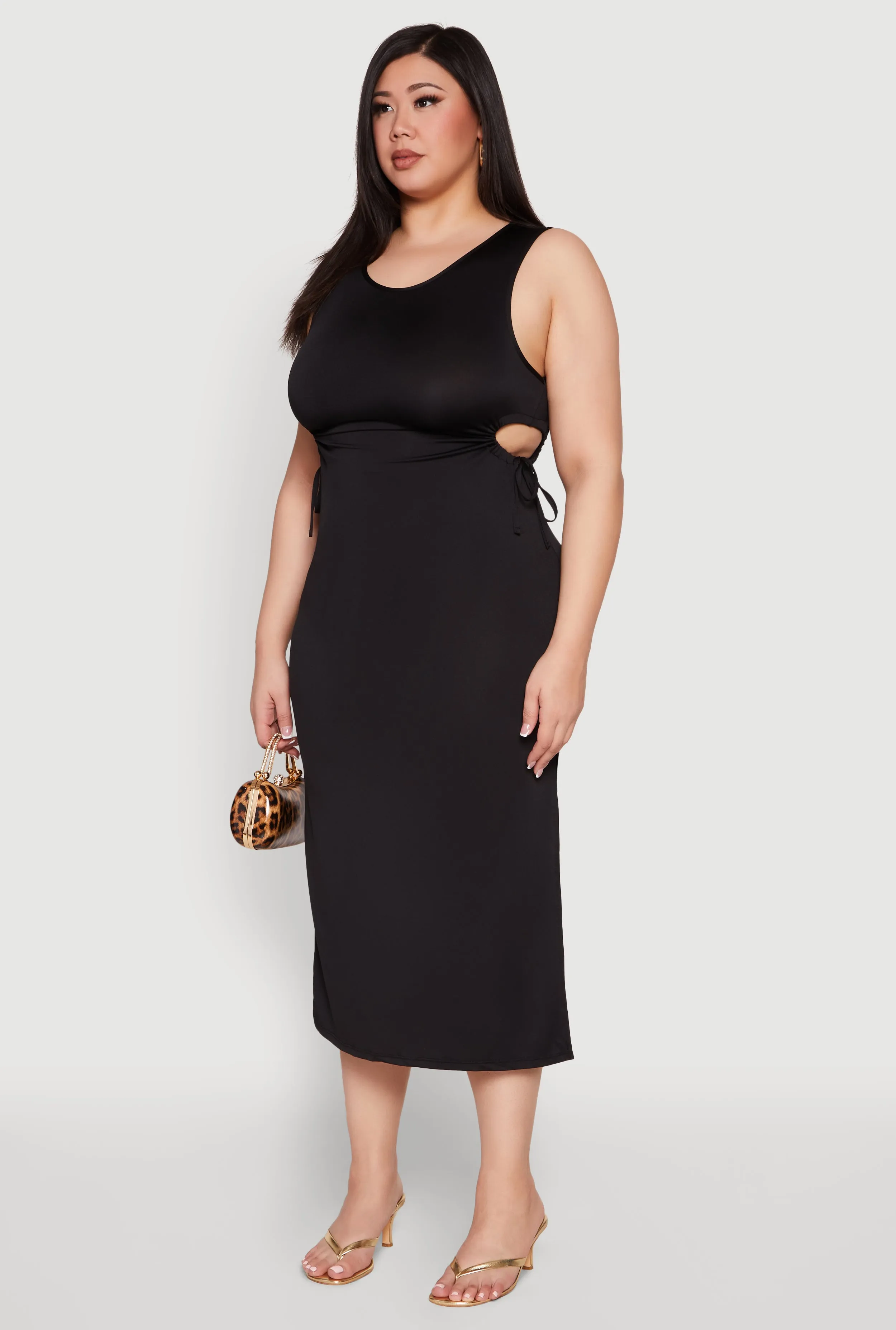 Plus Size Side Cut Out Maxi Dress sold by Rainbow product image thumbnail 3