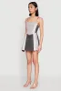 Denim Color Block Skater Dress sold by Rainbow