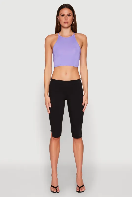 Daisy High Neck Cropped Tank Top sold by Rainbow