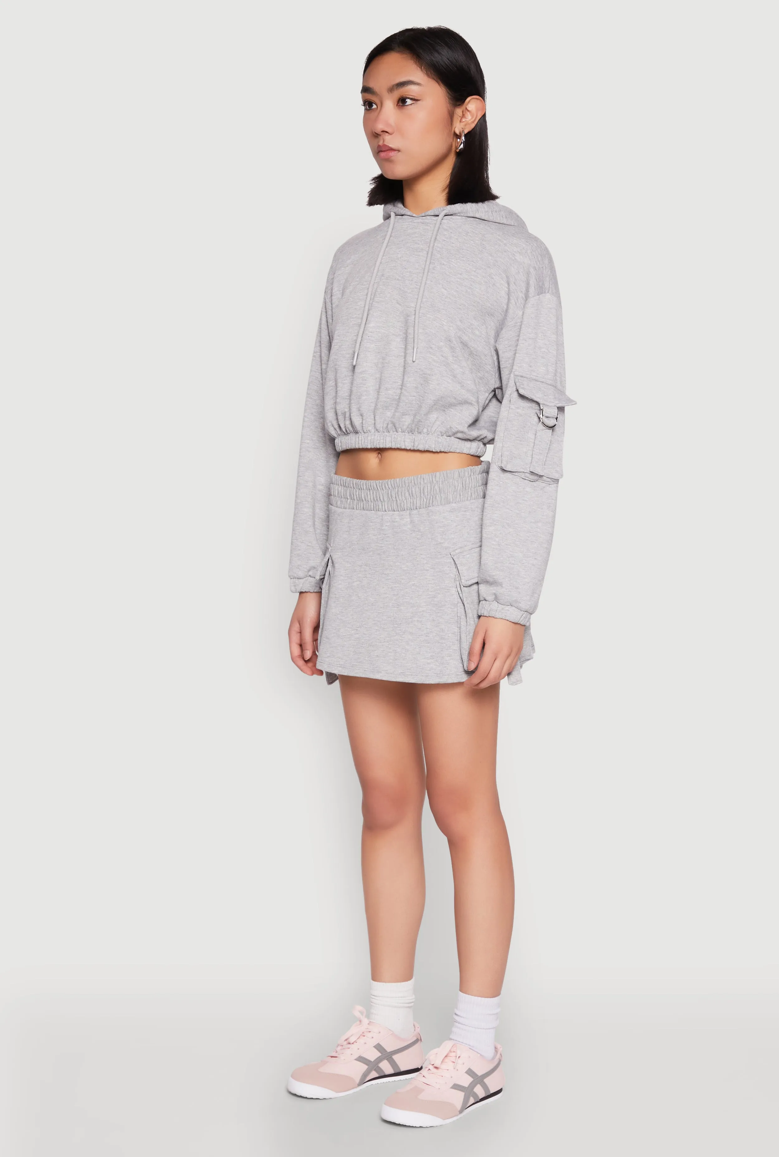 Iris Fleece Cargo Pocket Pullover Hoodie sold by Rainbow product image thumbnail 5