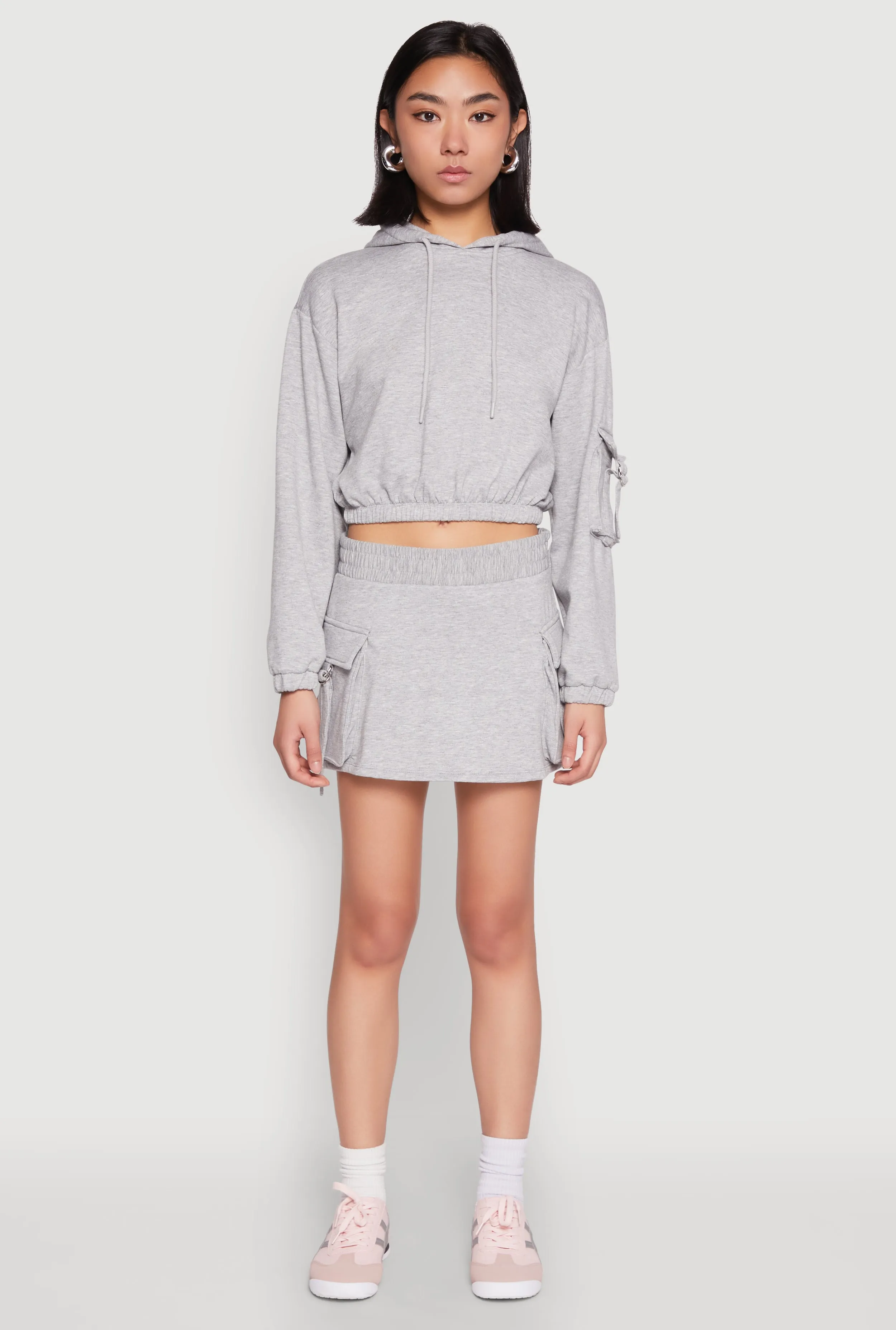 Iris Fleece Cargo Pocket Pullover Hoodie sold by Rainbow product image thumbnail 3