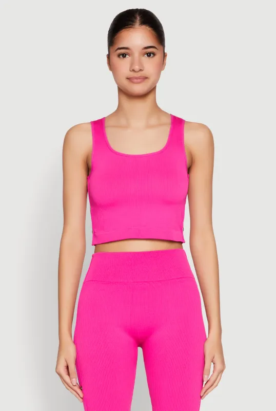 Grommet Side Cropped Tank Top sold by Rainbow