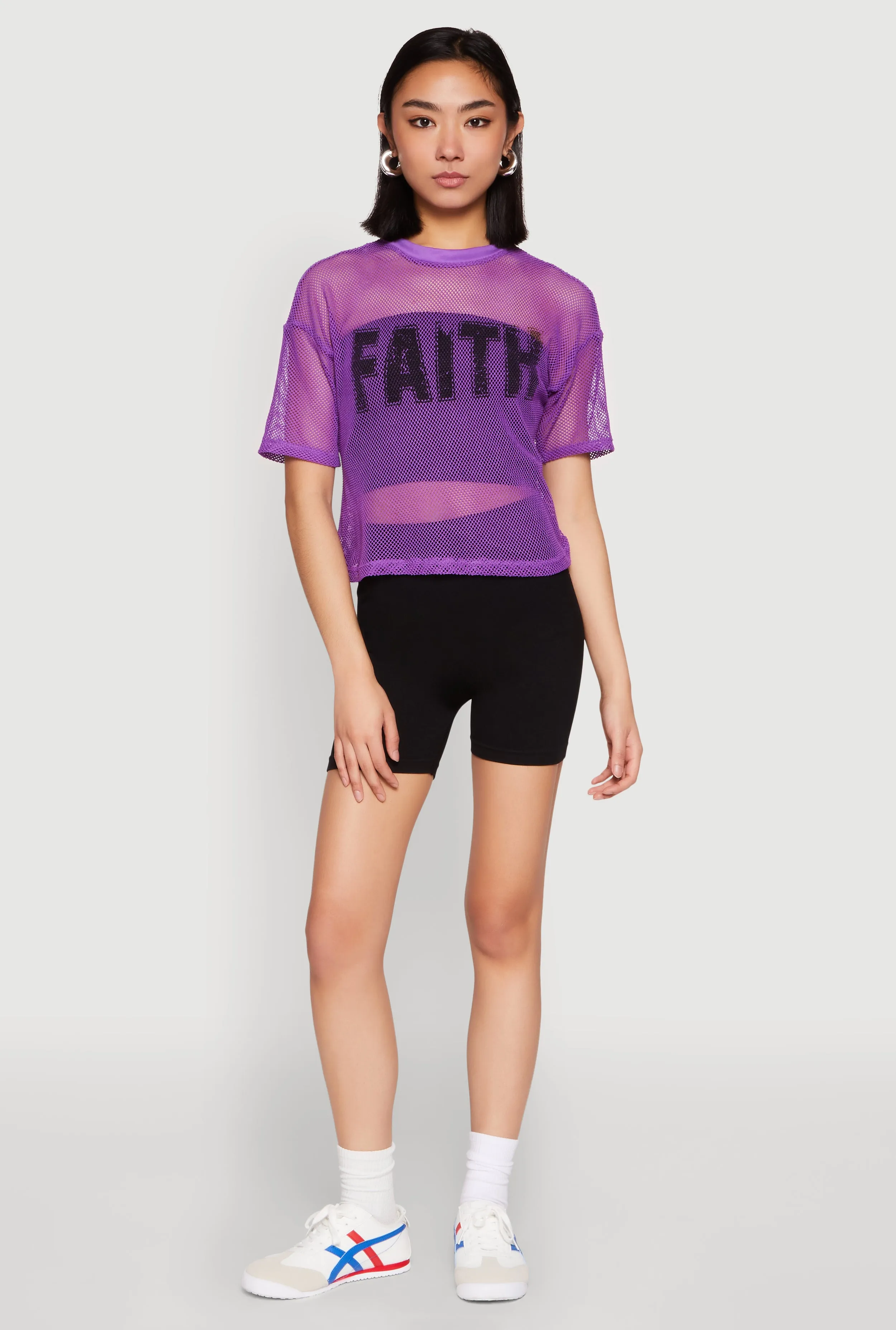 Faith Fishnet Top sold by Rainbow
