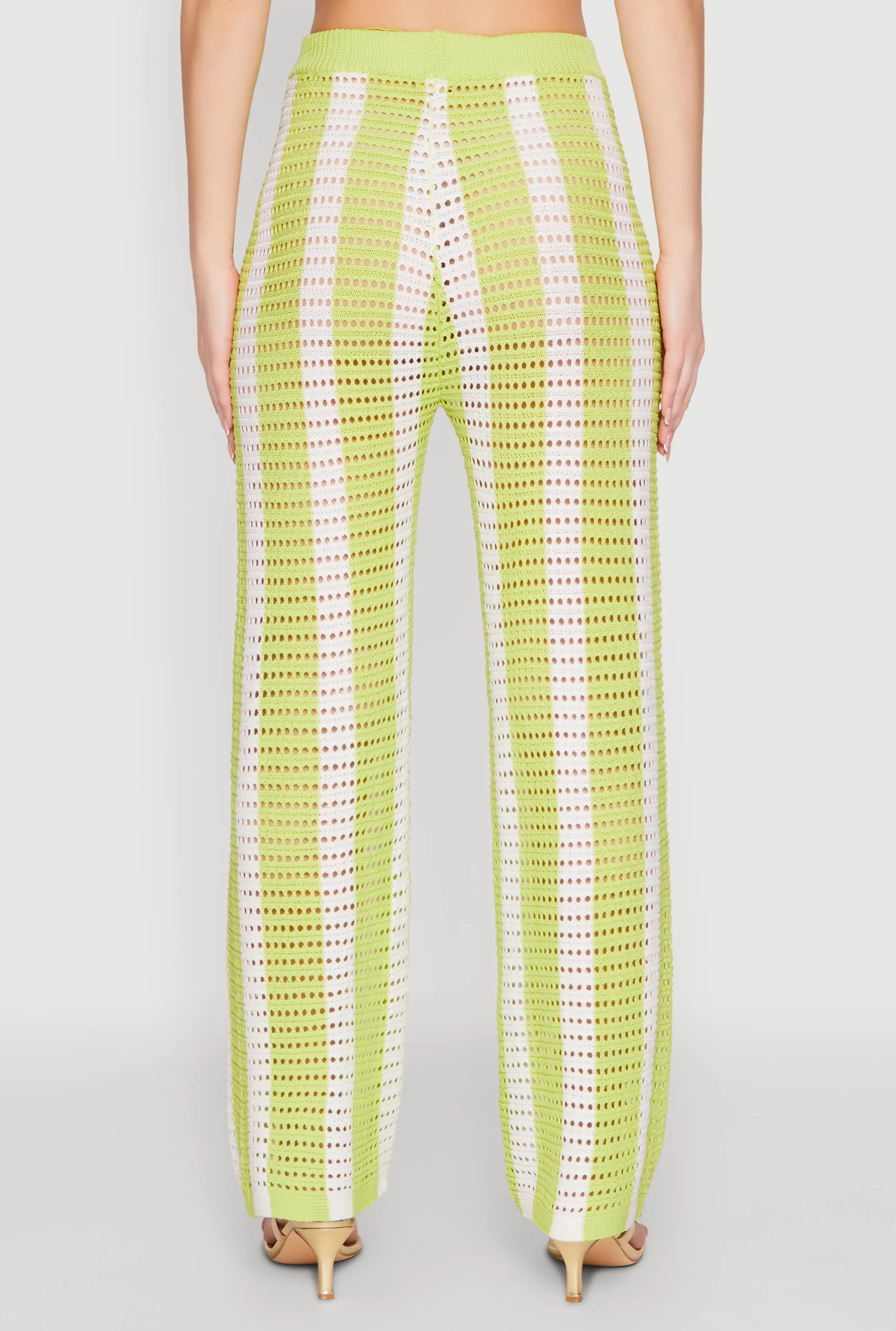 Daisy Striped Pointelle Crochet Pants sold by Rainbow product image thumbnail 5
