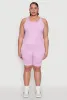 Plus Size Seamless Mineral Wash Tank Top sold by Rainbow