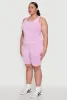 Plus Size Seamless Mineral Wash Tank Top sold by Rainbow