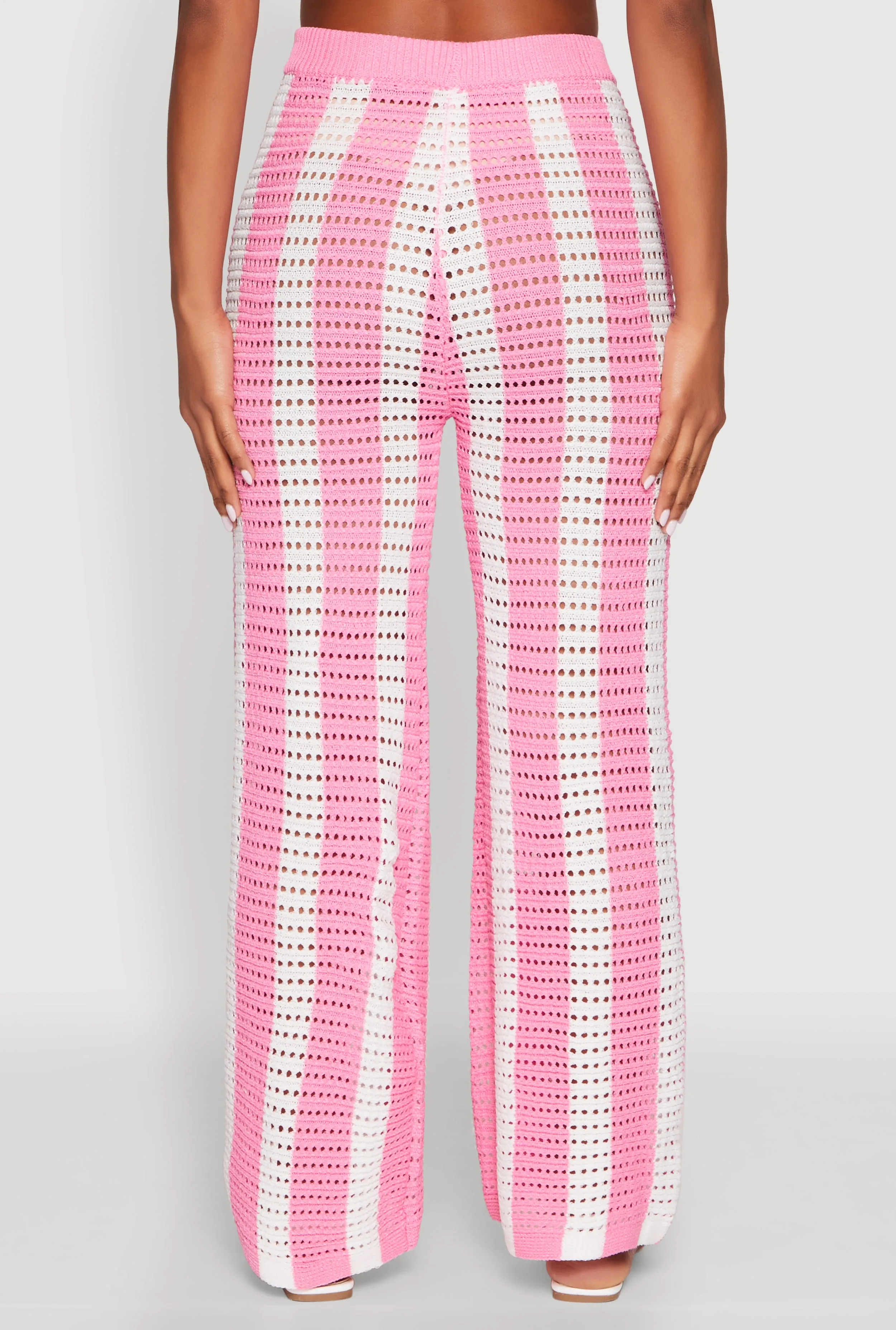 Daisy Striped Pointelle Crochet Pants sold by Rainbow product image thumbnail 5
