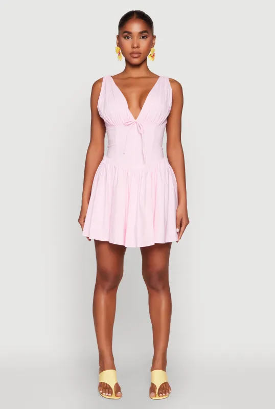Plunge Corset Skater Dress sold by Rainbow