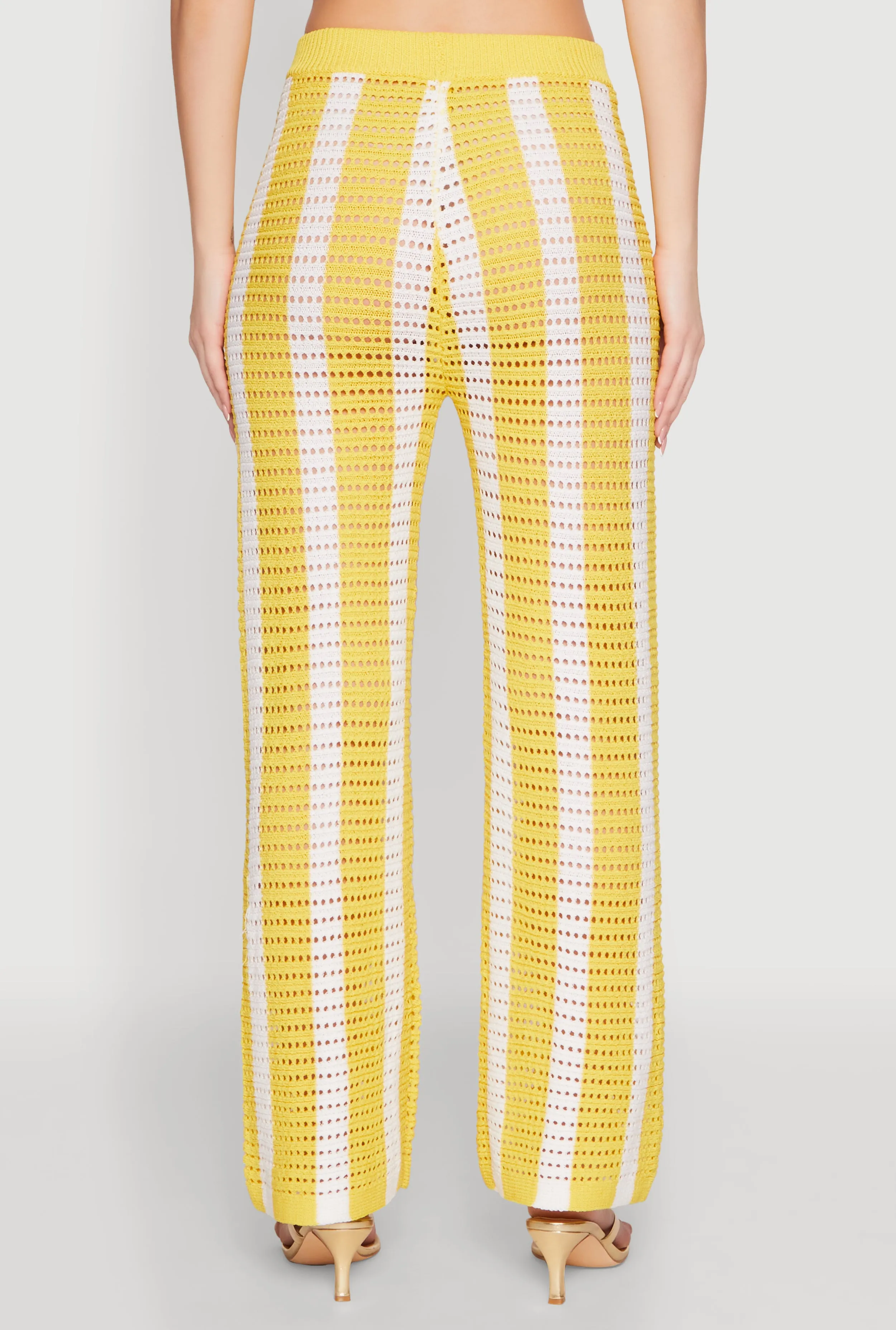 Daisy Striped Pointelle Crochet Pants sold by Rainbow product image thumbnail 5