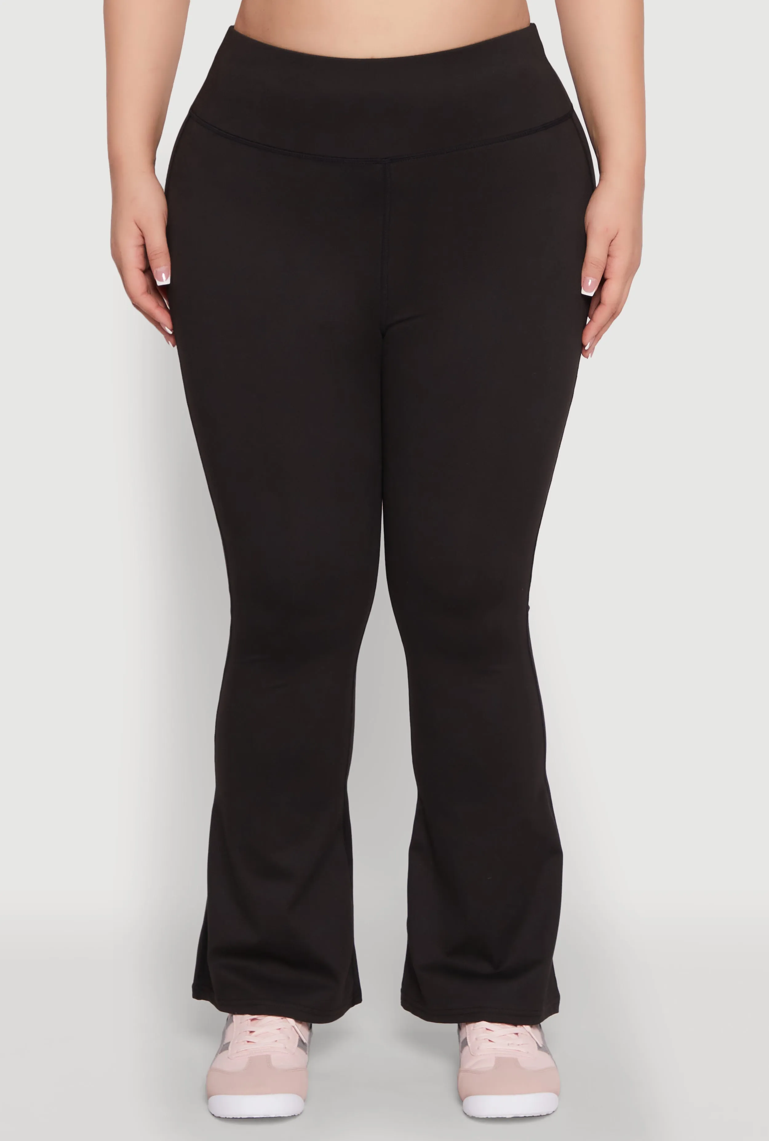 Plus Size Snatched High Waisted Flared Active Pants sold by Rainbow product image thumbnail 5