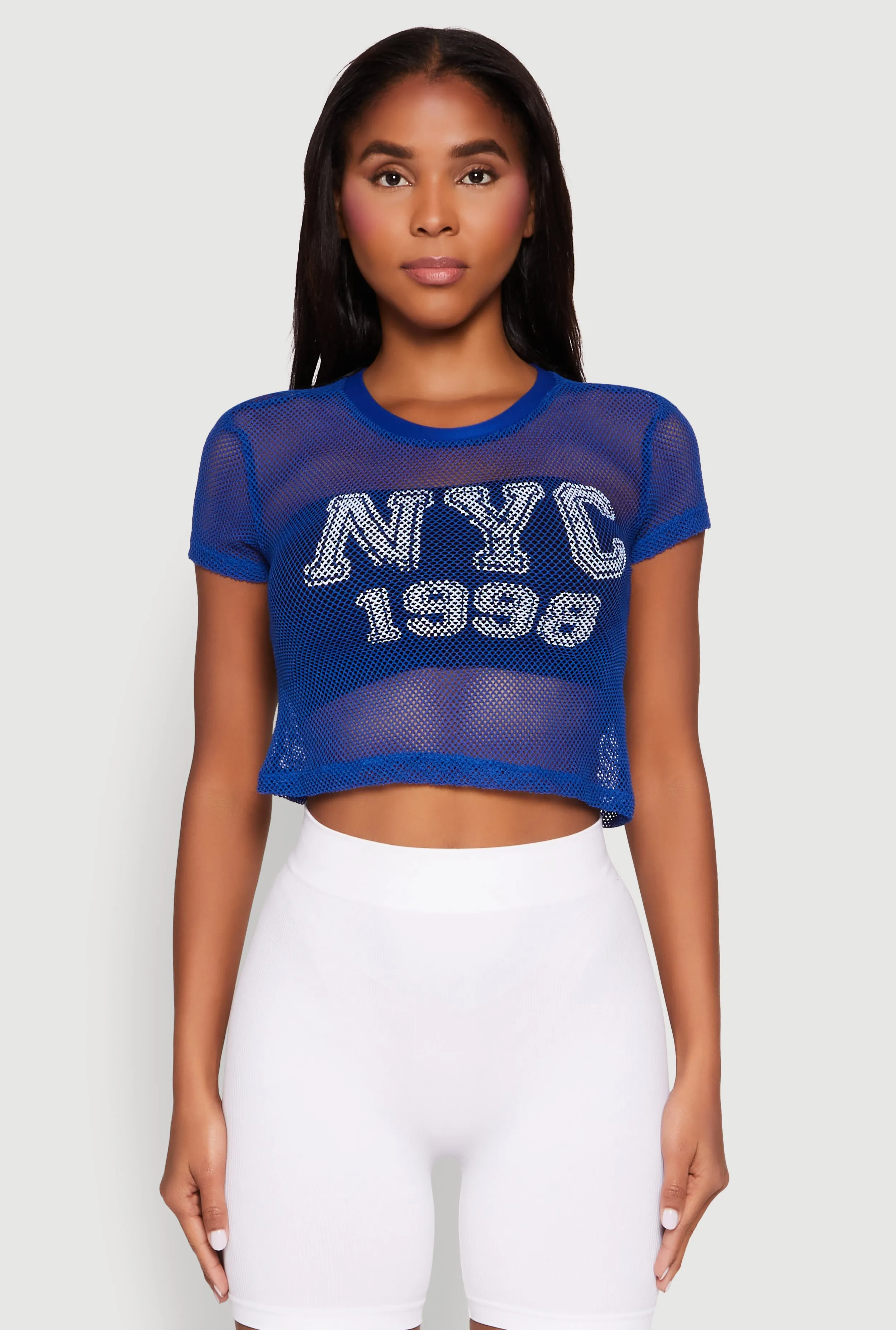NYC 1998 Fishnet Crop Top sold by Rainbow product image thumbnail 2