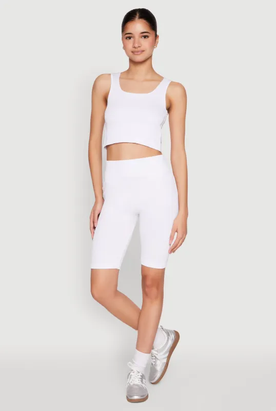 Grommet Side Biker Shorts sold by Rainbow