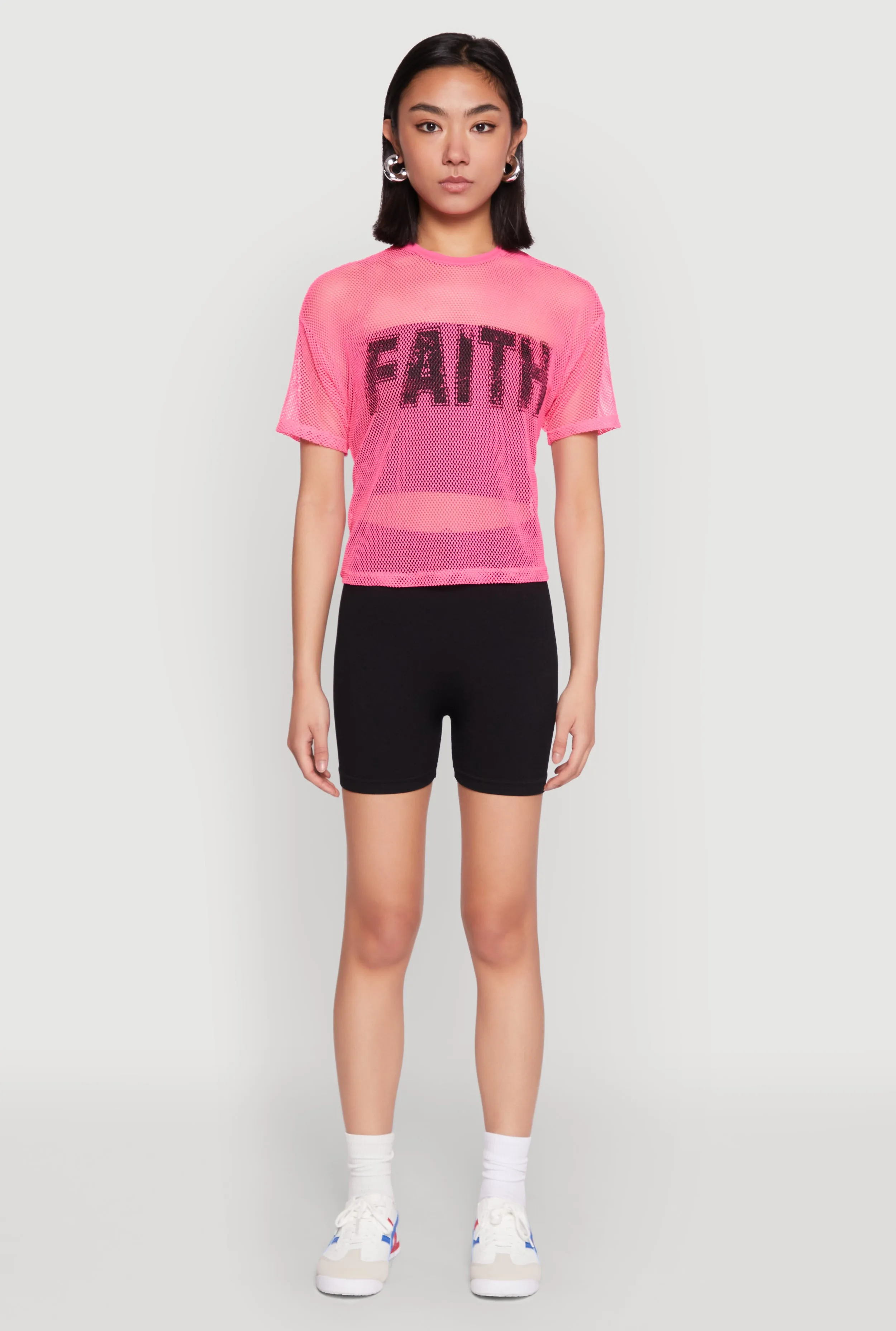 Faith Fishnet Top sold by Rainbow