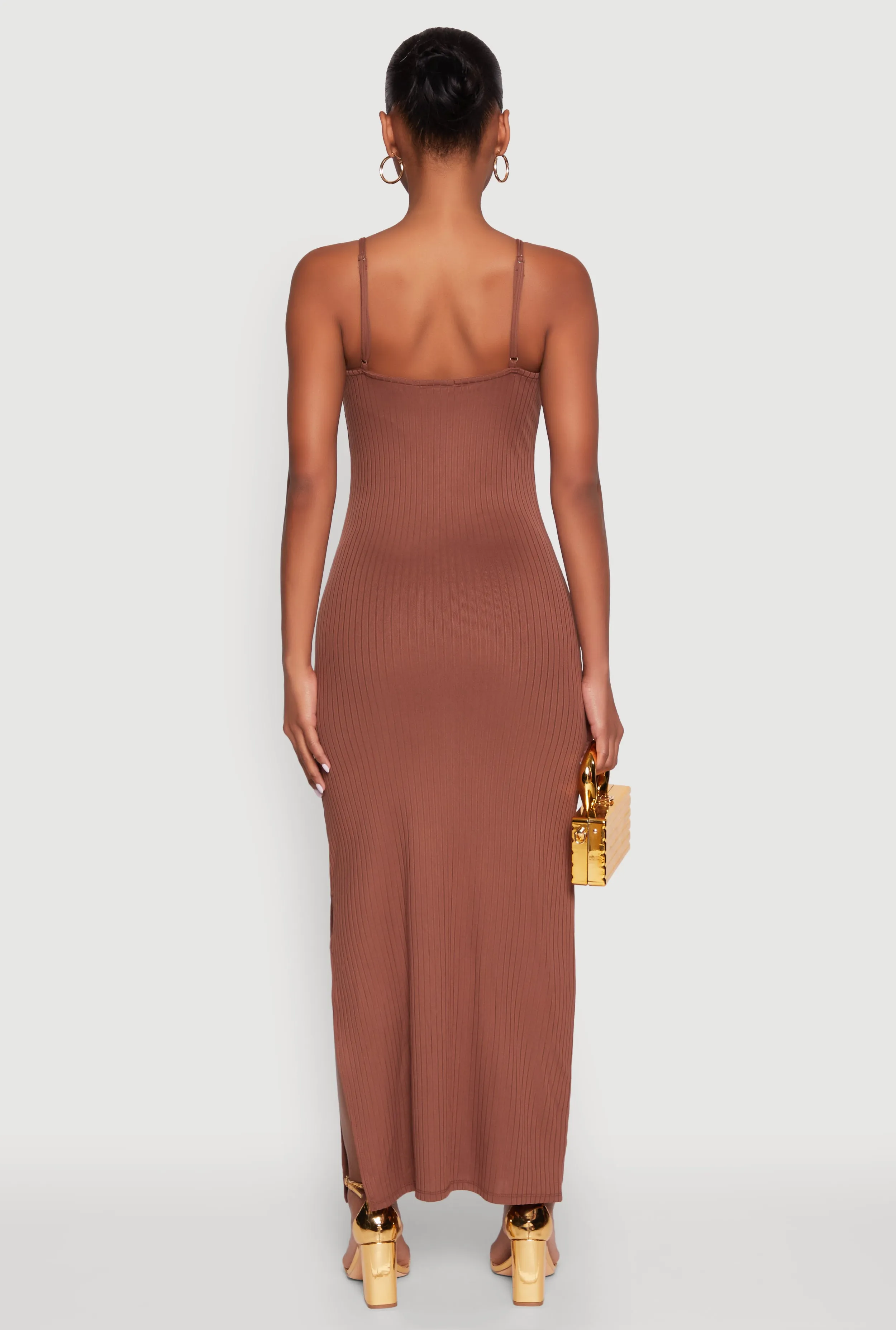 Ribbed Knit Cami Maxi Dress sold by Rainbow product image thumbnail 5