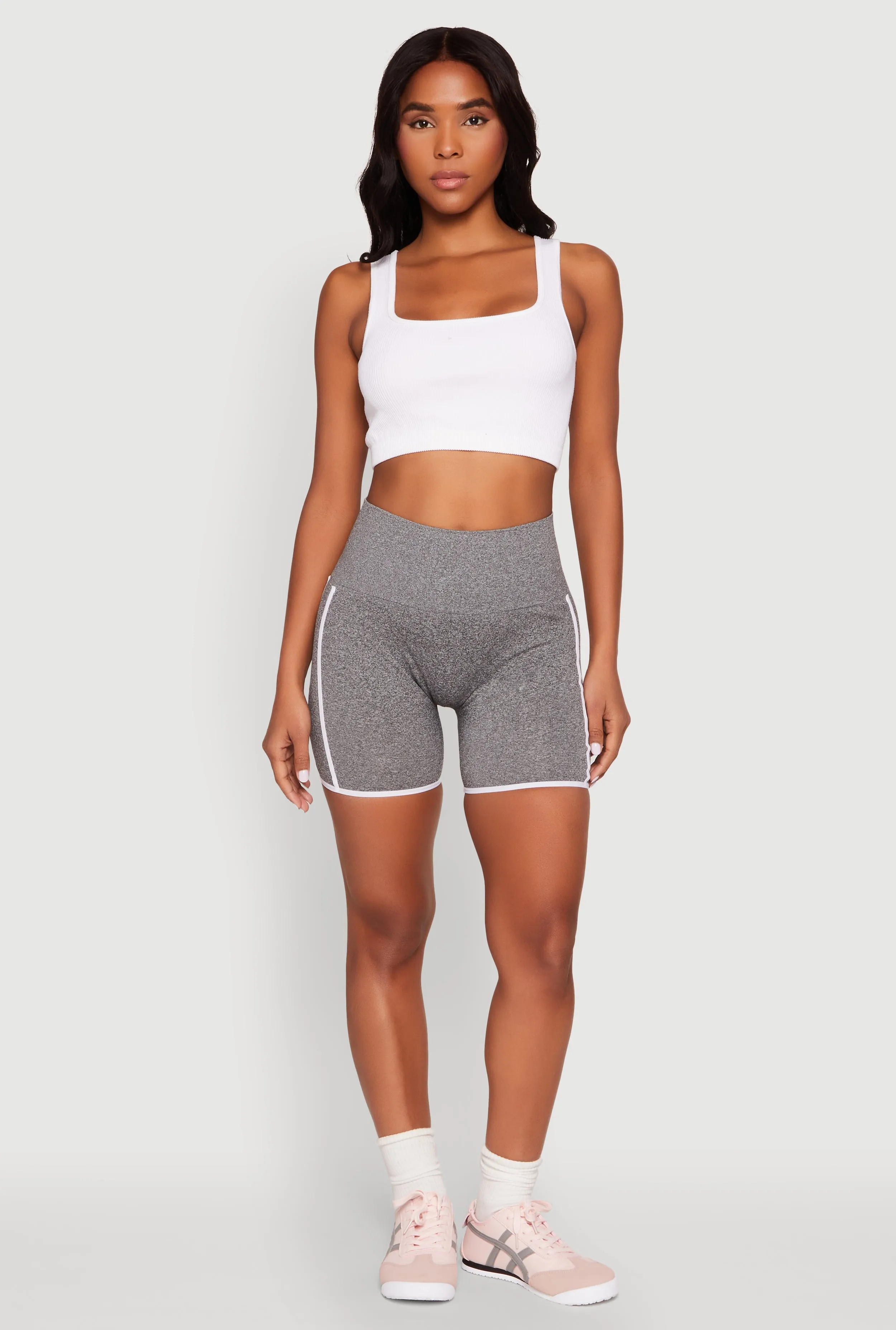 Contrast Trim Biker Shorts sold by Rainbow product image thumbnail 2