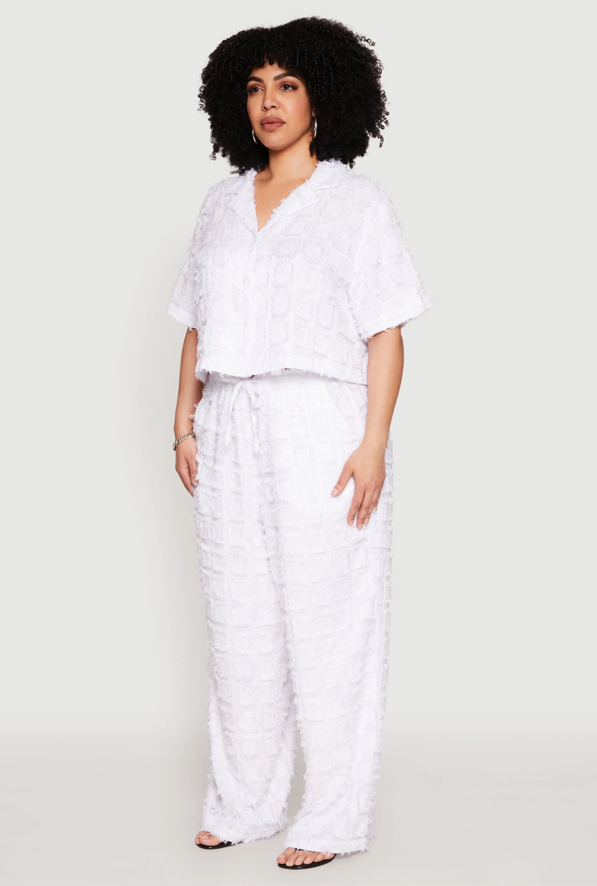 Plus Size Spoon Jeans Plaid Frayed Shirt sold by Rainbow product image thumbnail 5