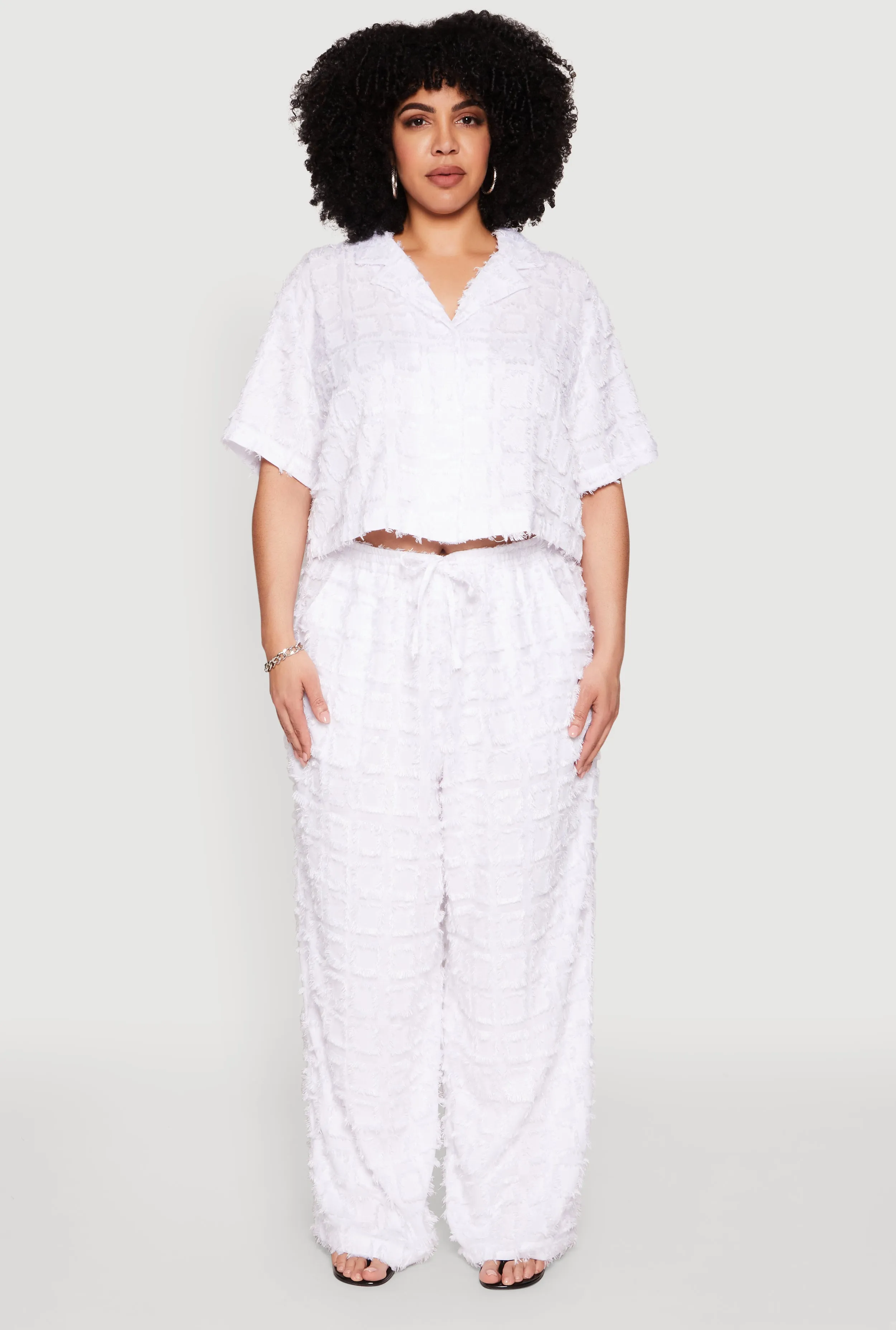 Plus Size Spoon Jeans Plaid Frayed Shirt sold by Rainbow product image thumbnail 2