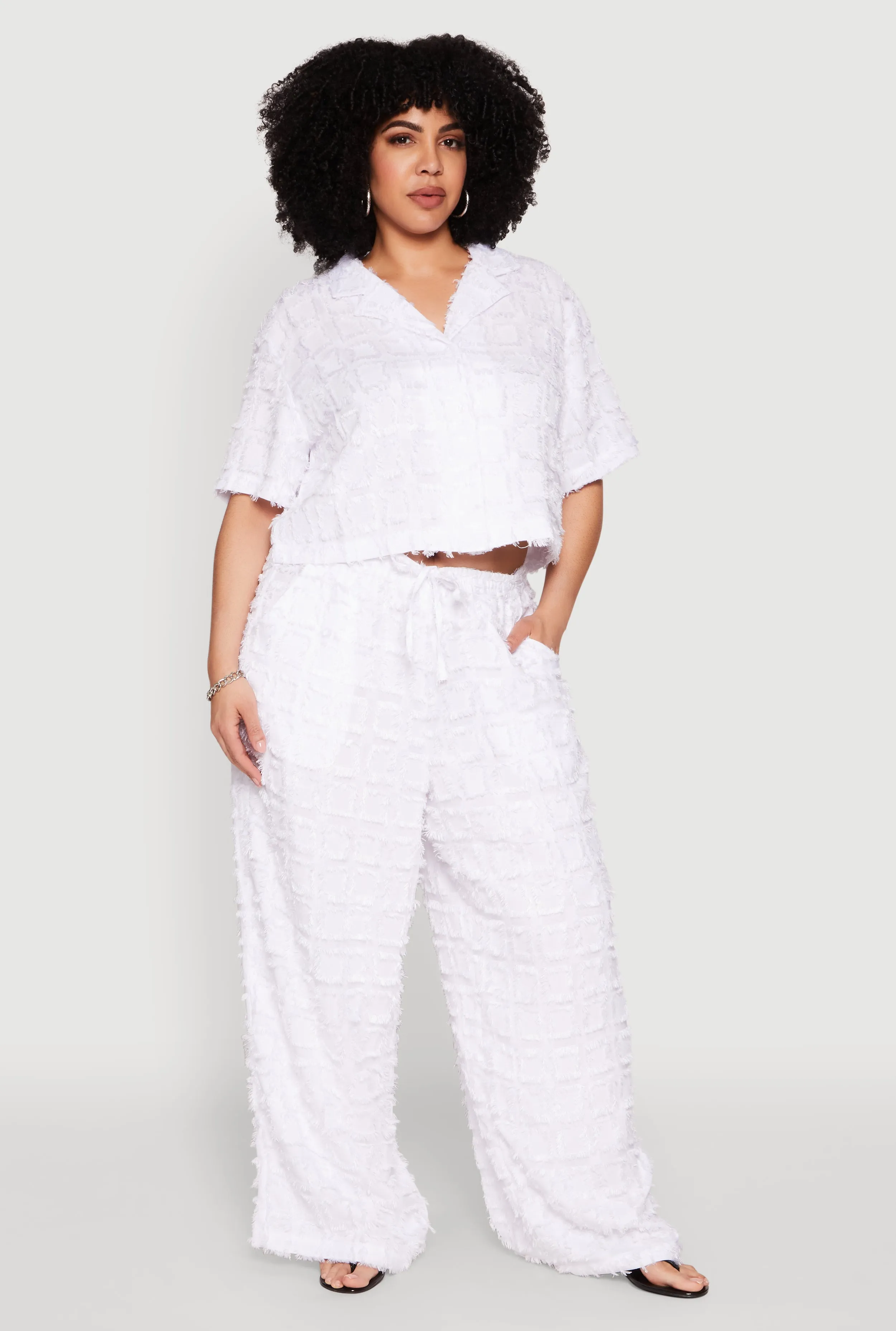 Plus Size Spoon Jeans Plaid Frayed Shirt sold by Rainbow product image thumbnail 3