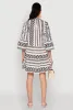 Assorted Pattern Mandarin Collar Dress sold by Rainbow
