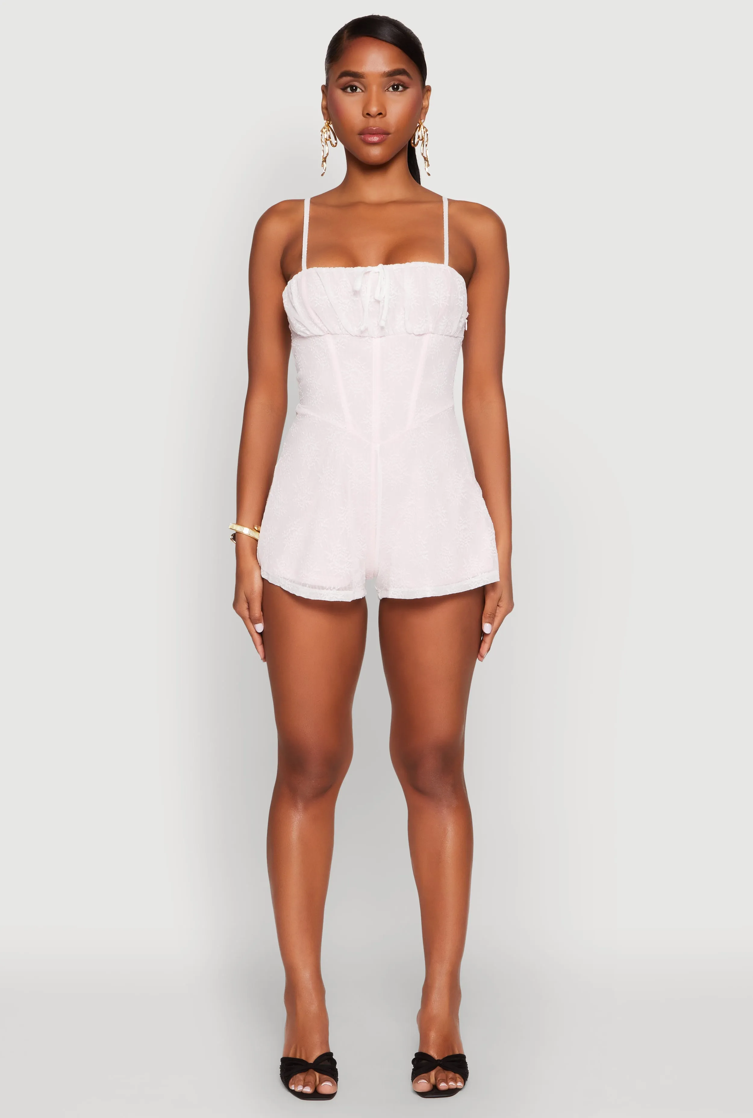 Lace Square Neck Romper sold by Rainbow product image thumbnail 2