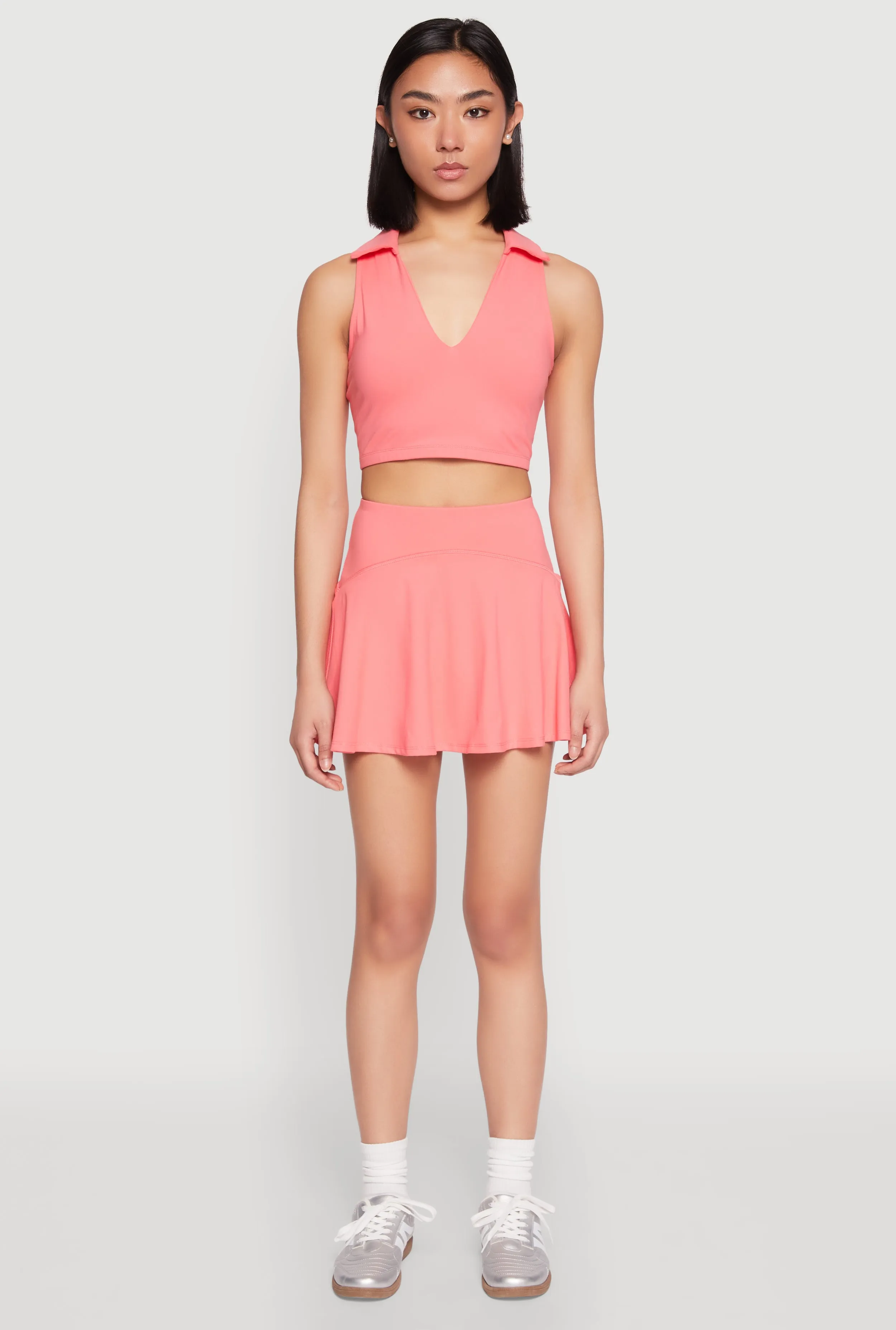 Tiered Back High Waist Skater Skort sold by Rainbow product image thumbnail 2