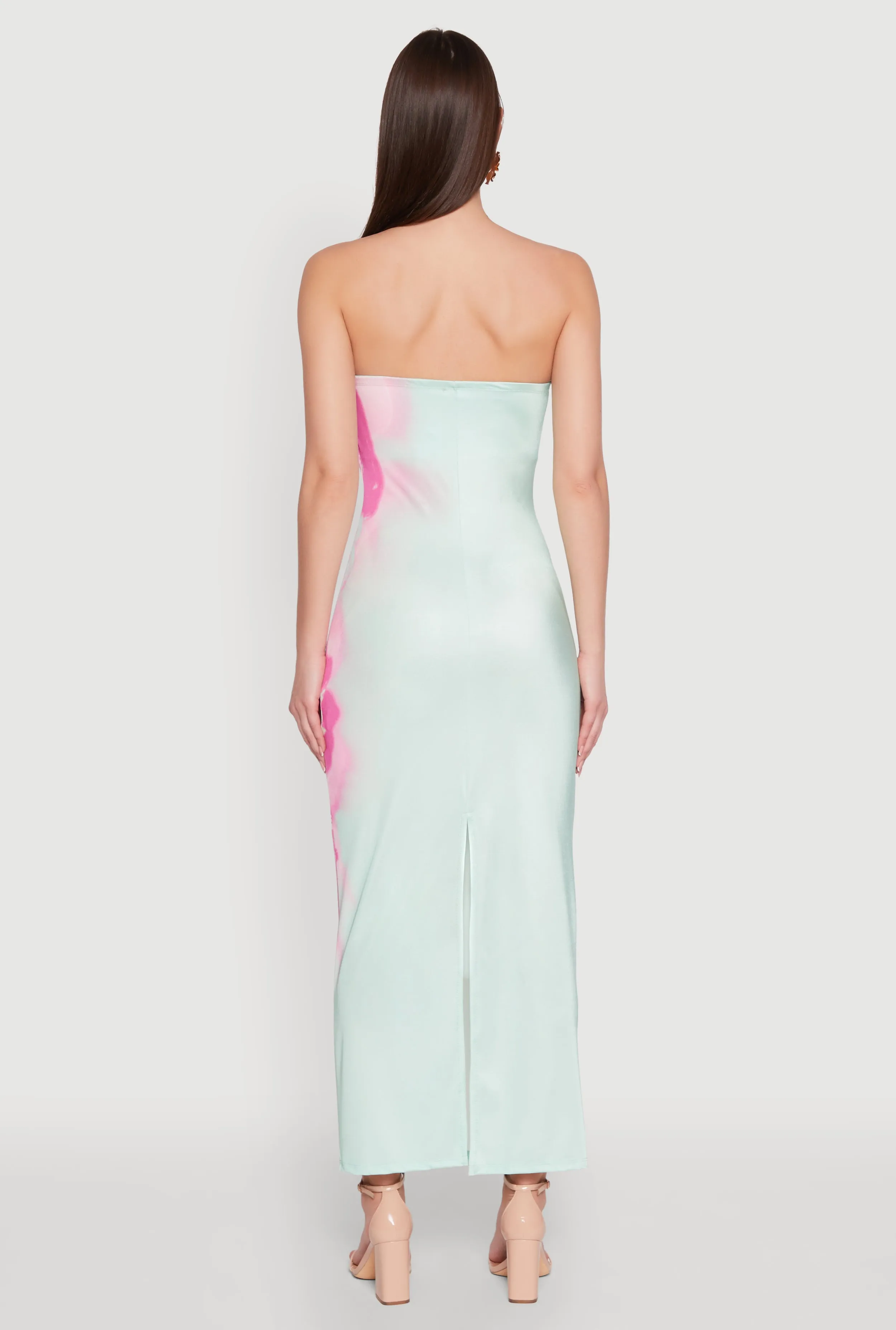 Ombre Floral Maxi Tube Dress sold by Rainbow product image thumbnail 5