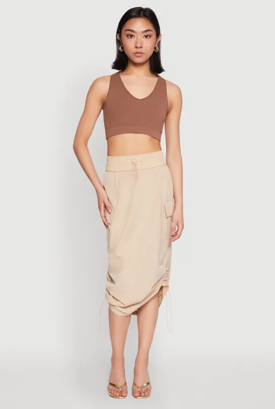Tie Waist Belted Cargo Pants sold by Rainbow