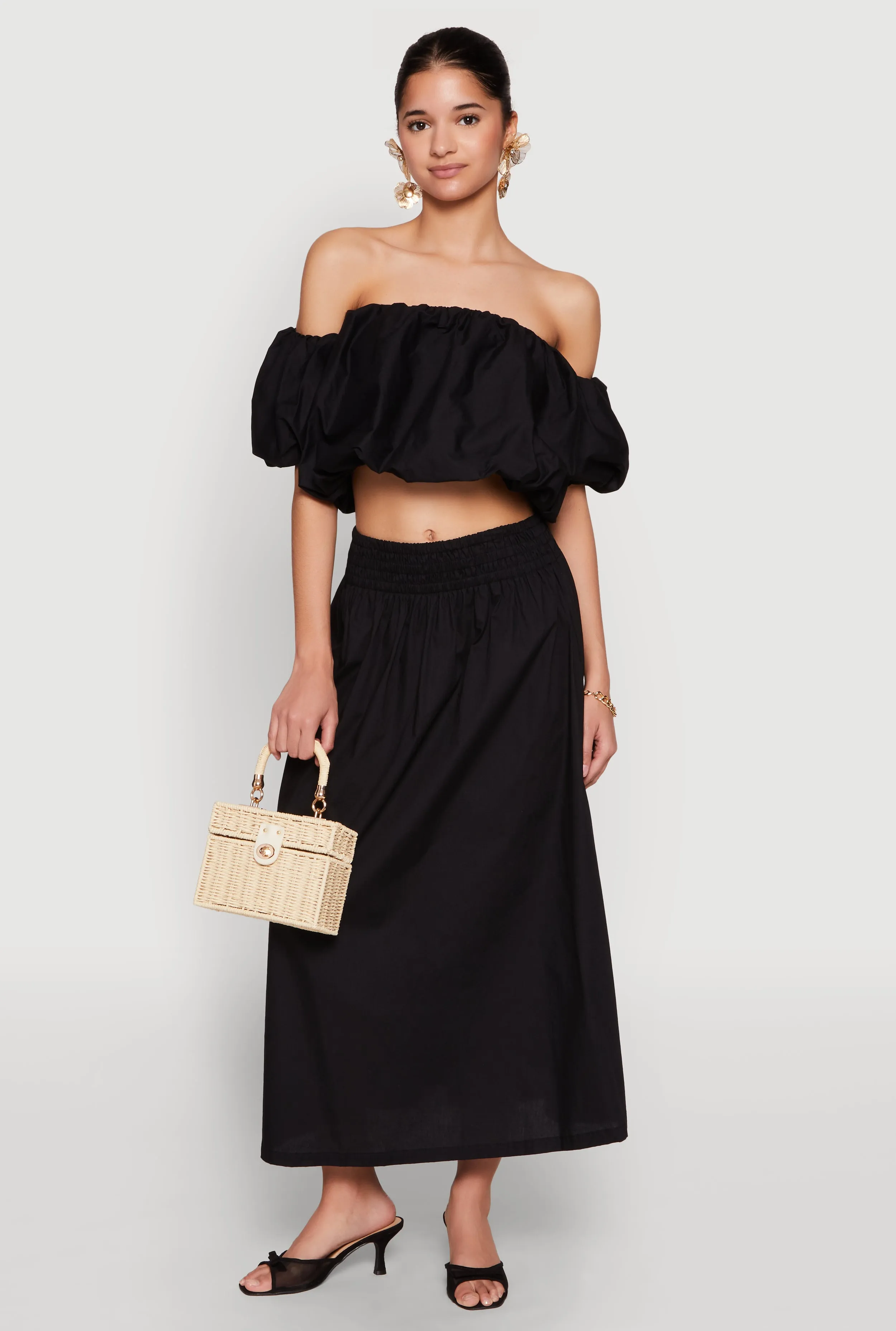 Haute Monde Off The Shoulder Puff Sleeve Top sold by Rainbow product image thumbnail 3