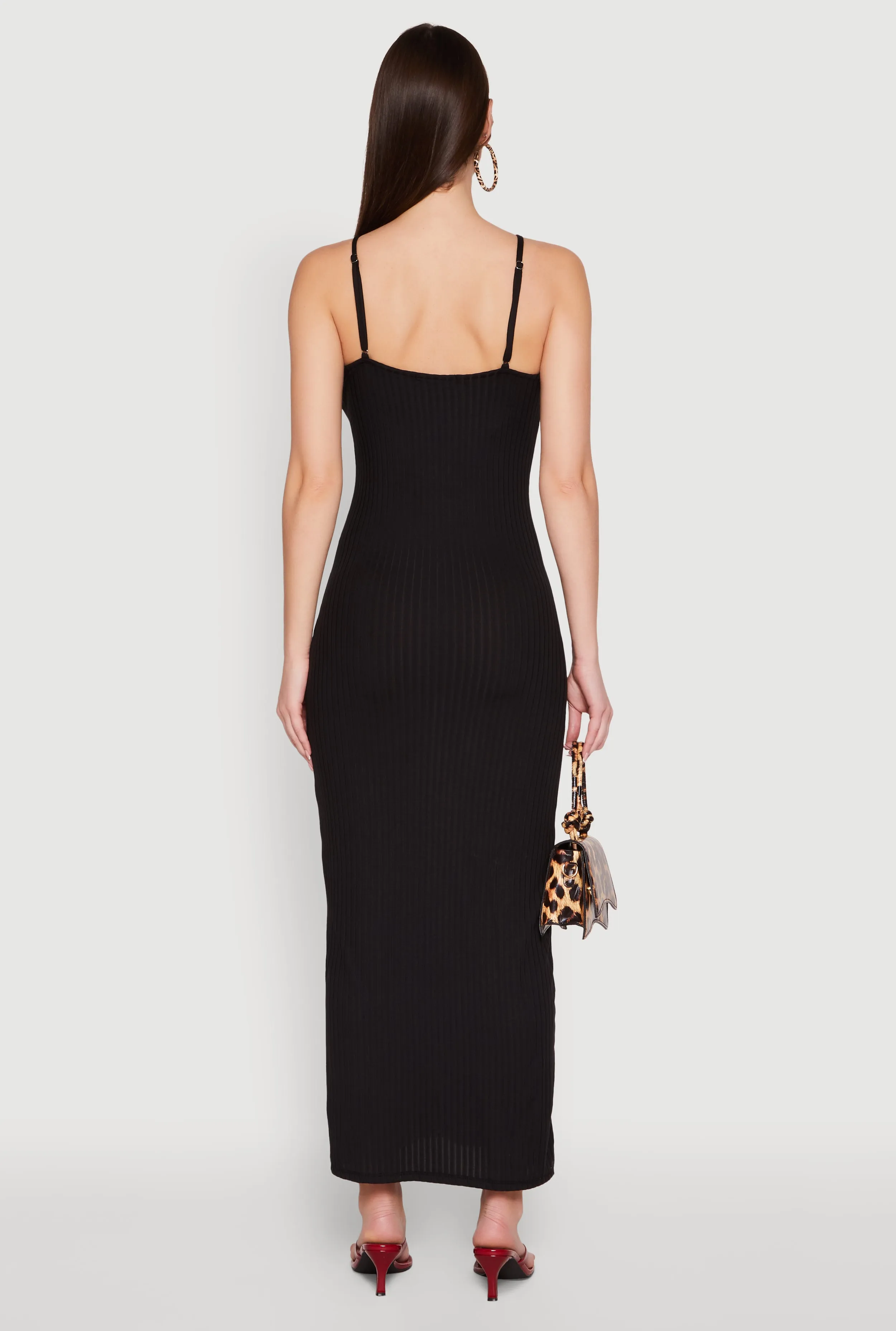 Ribbed Knit Cami Maxi Dress sold by Rainbow product image thumbnail 5