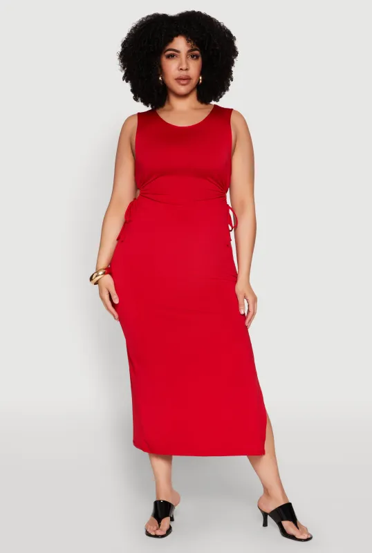 Plus Size Side Cut Out Maxi Dress sold by Rainbow