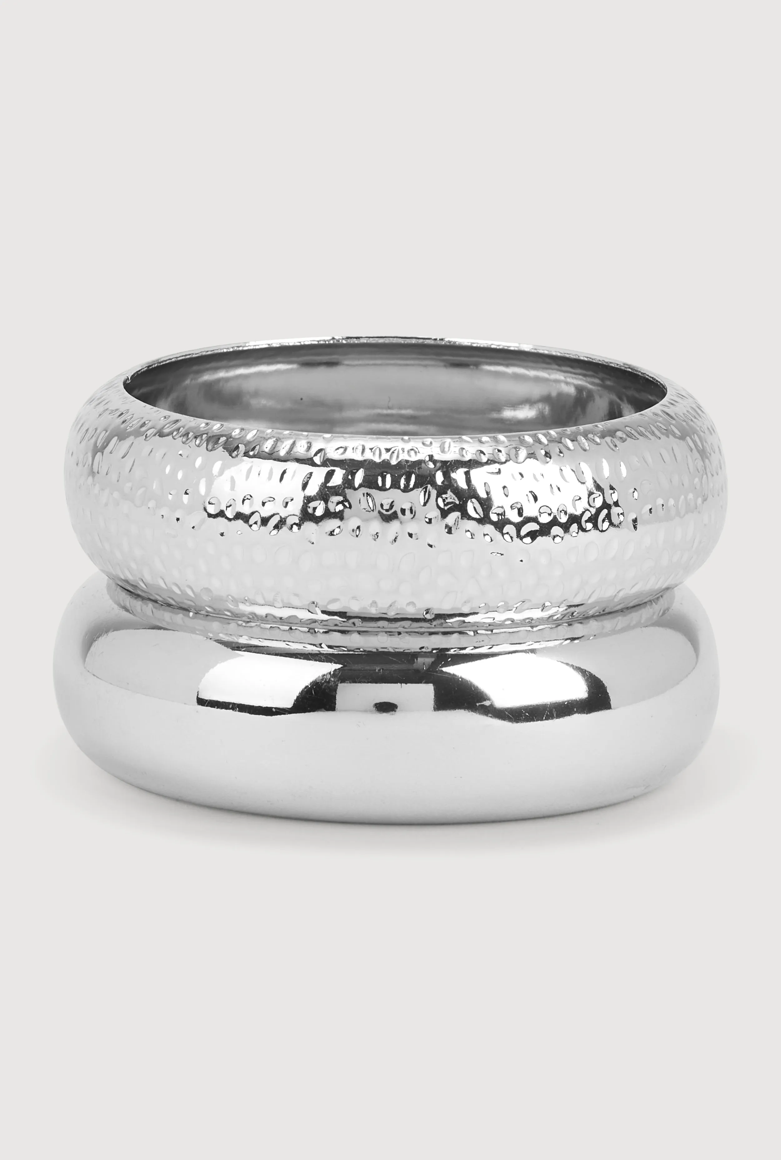 Chunky Metallic Bangles Set of 2 sold by Rainbow